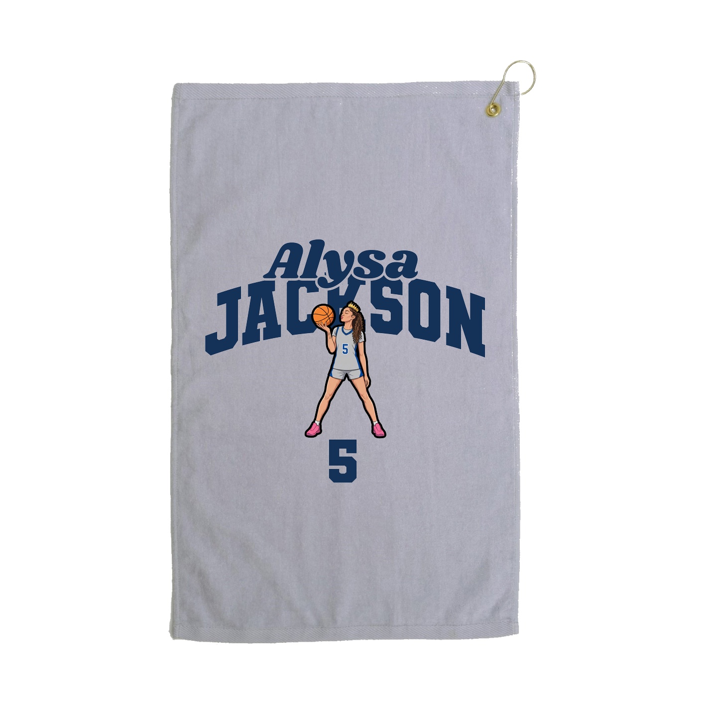 Golf Towel — Signature Arch in Grey