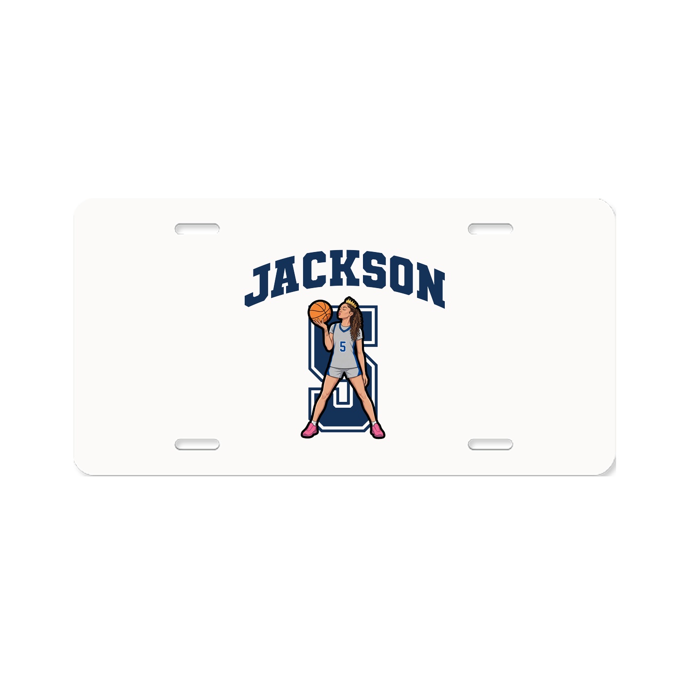 License Plate — Number in Classic