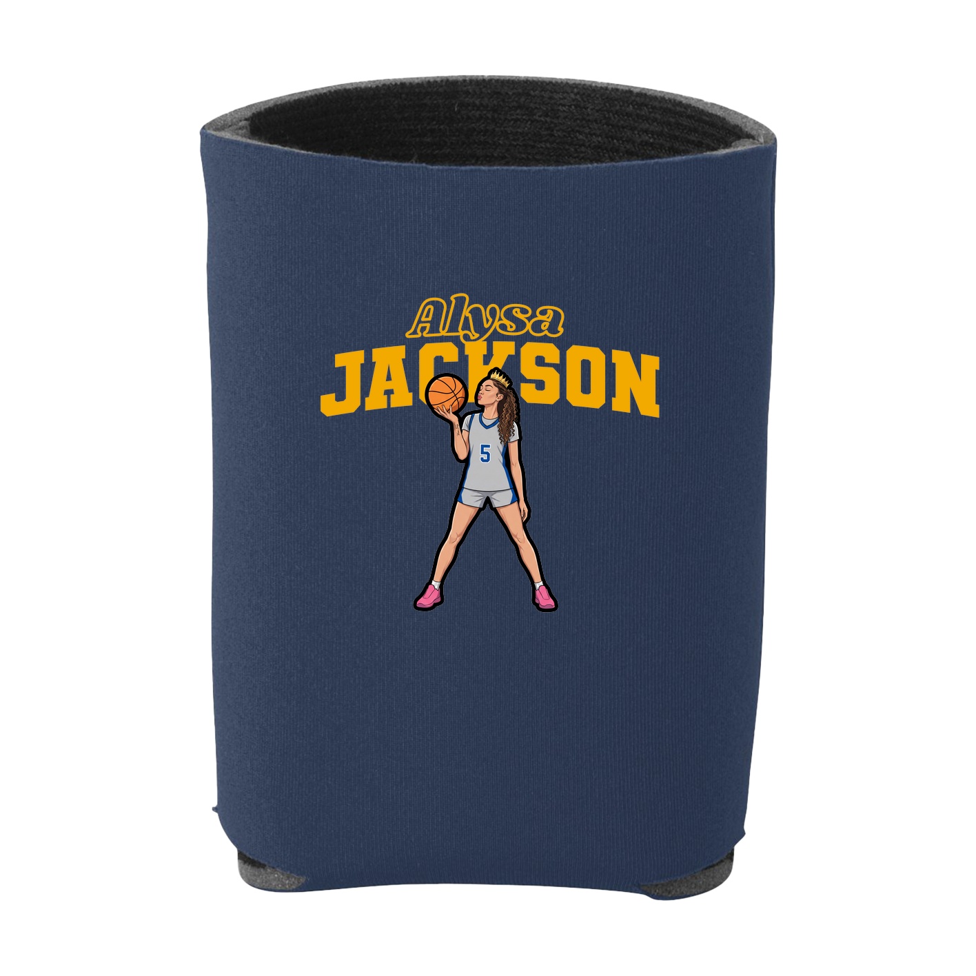 Can Holder — Name Arch in Navy