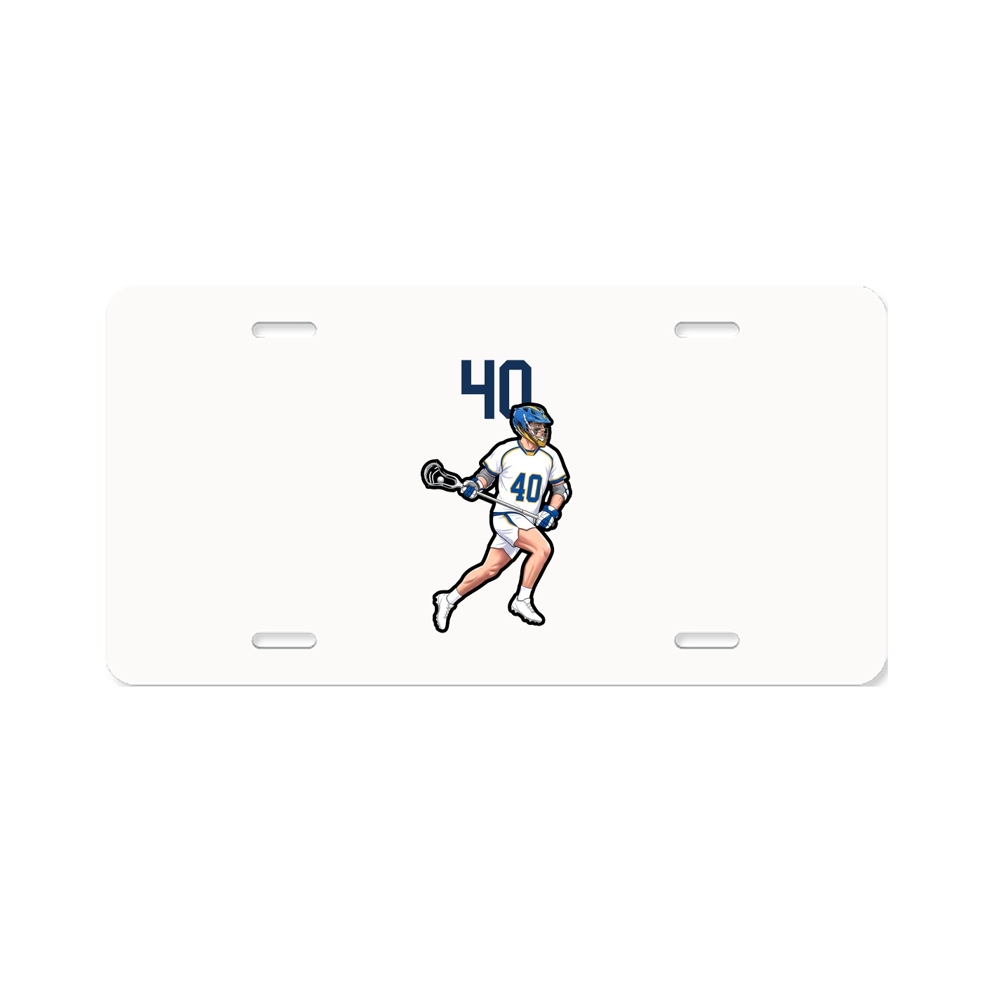 License Plate — Number Top in Classic
