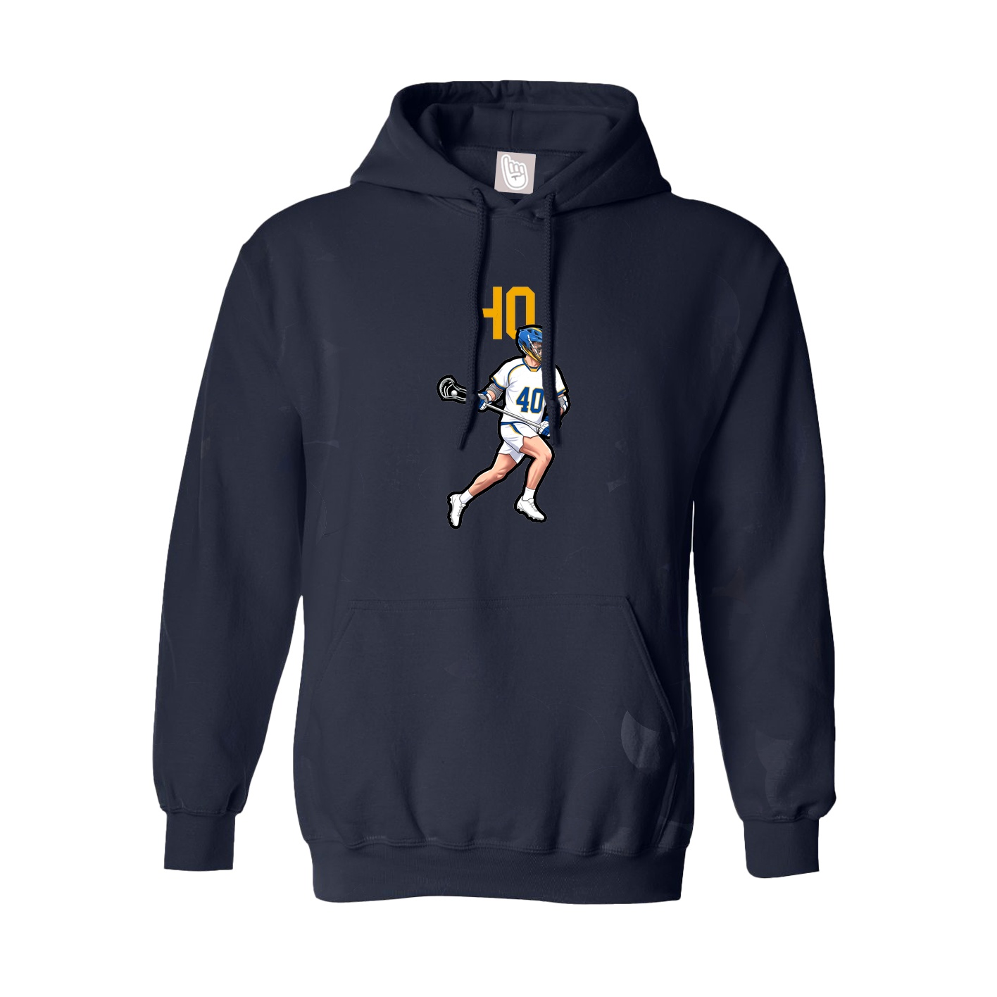 Hoodie — Number Top in Navy