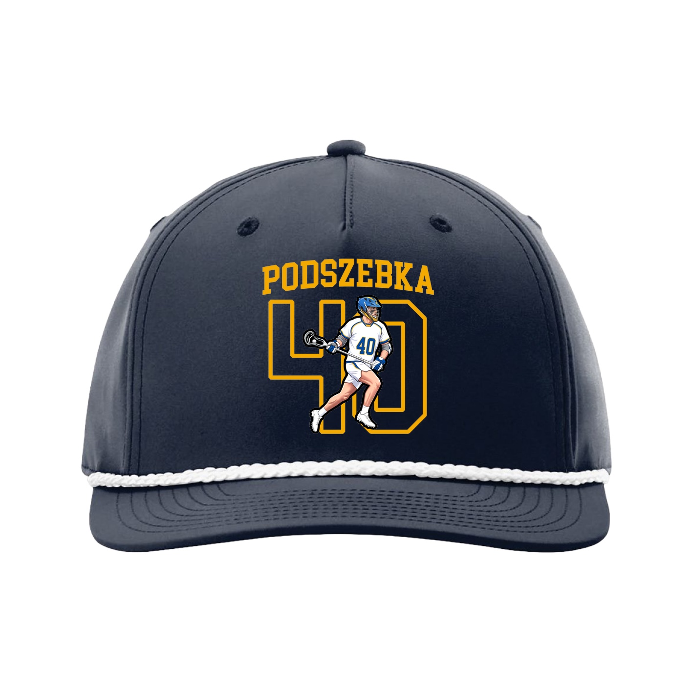 Five-Panel Classic Rope Cap — Shirsey in Navy