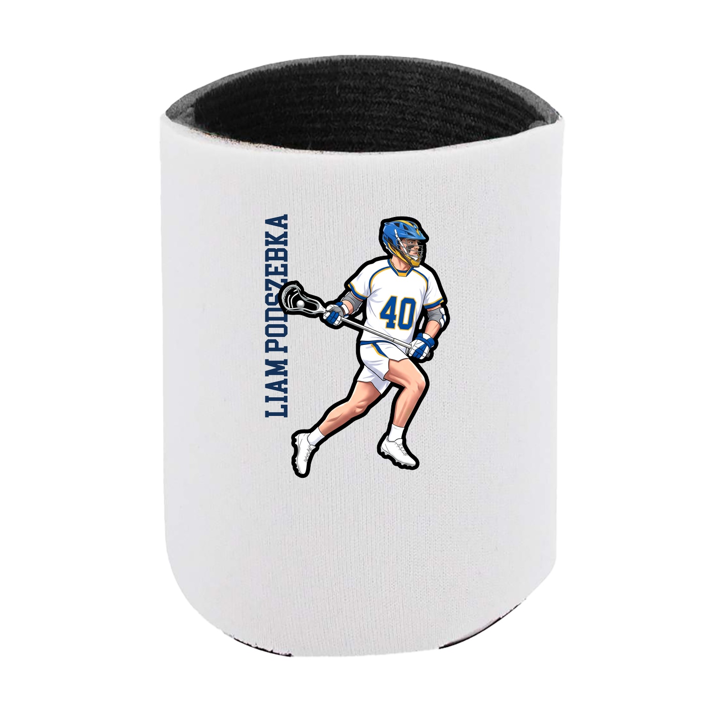 Can Holder — Name Vertical in White