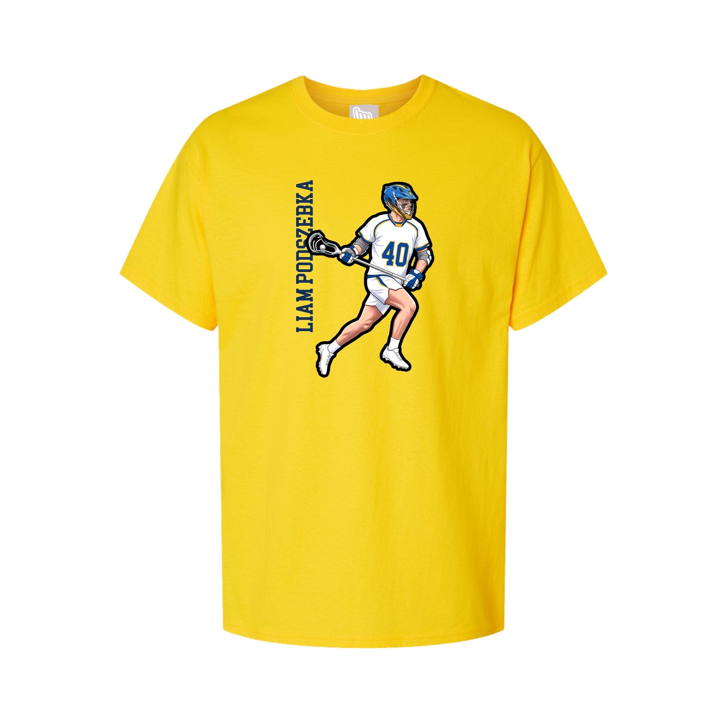 Tee — Name Vertical in Gold