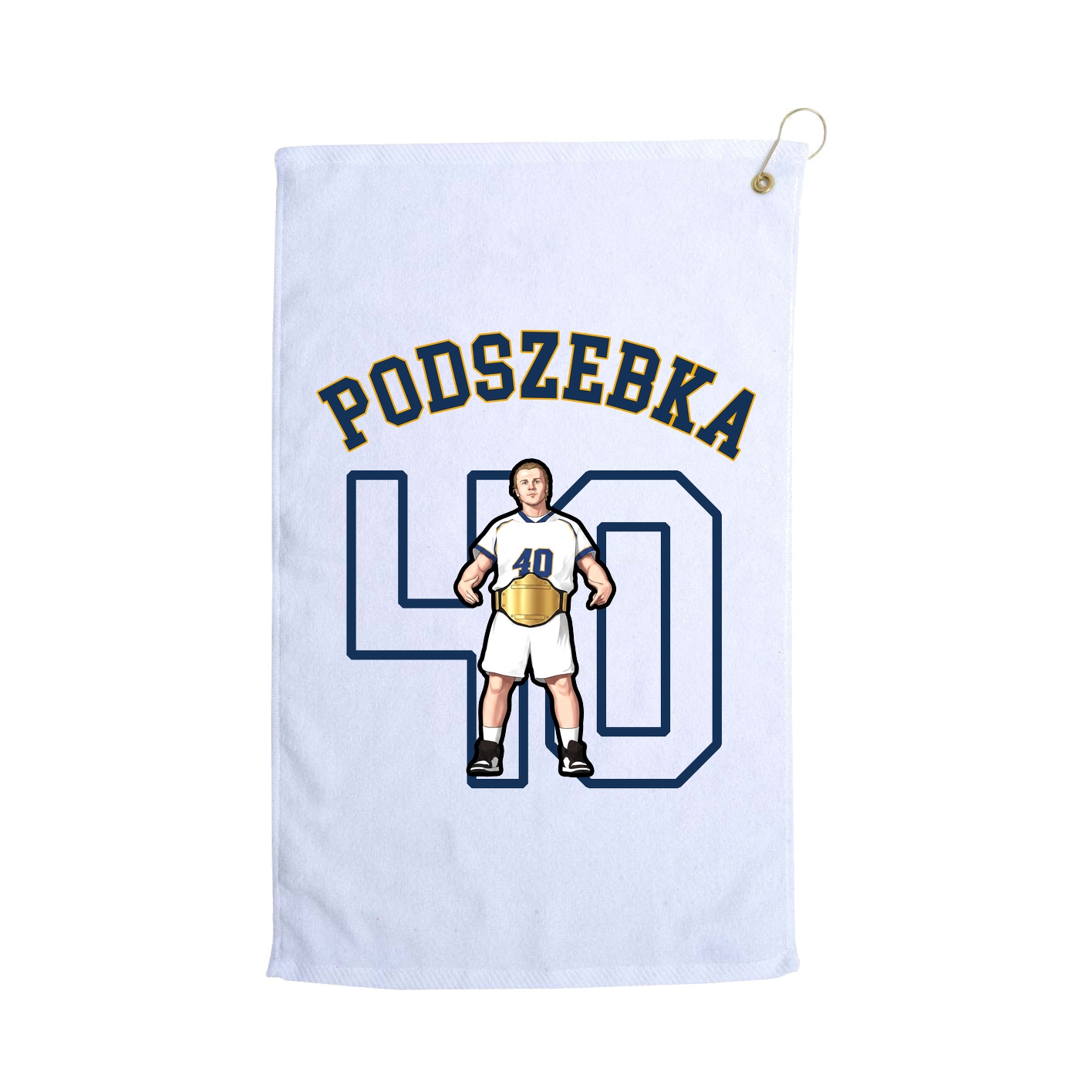 Golf Towel — Shirsey Arch in White