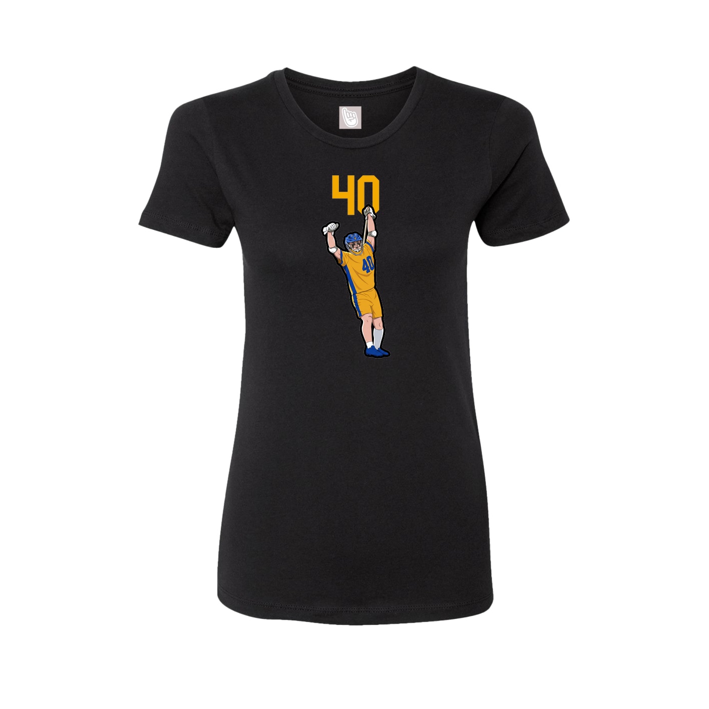 Womens Tee — Number Top in Black