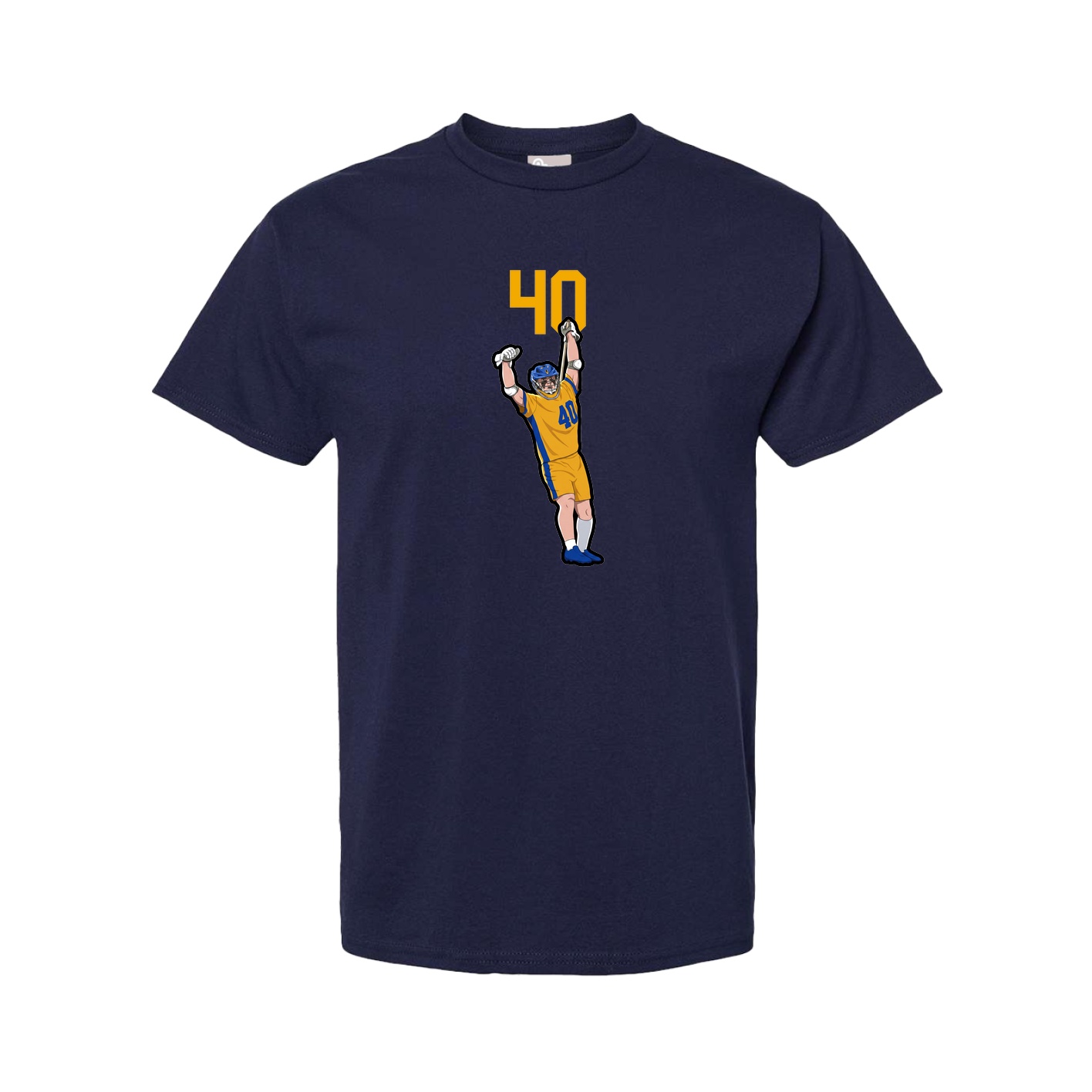 Youth Tee — Number Top in Navy