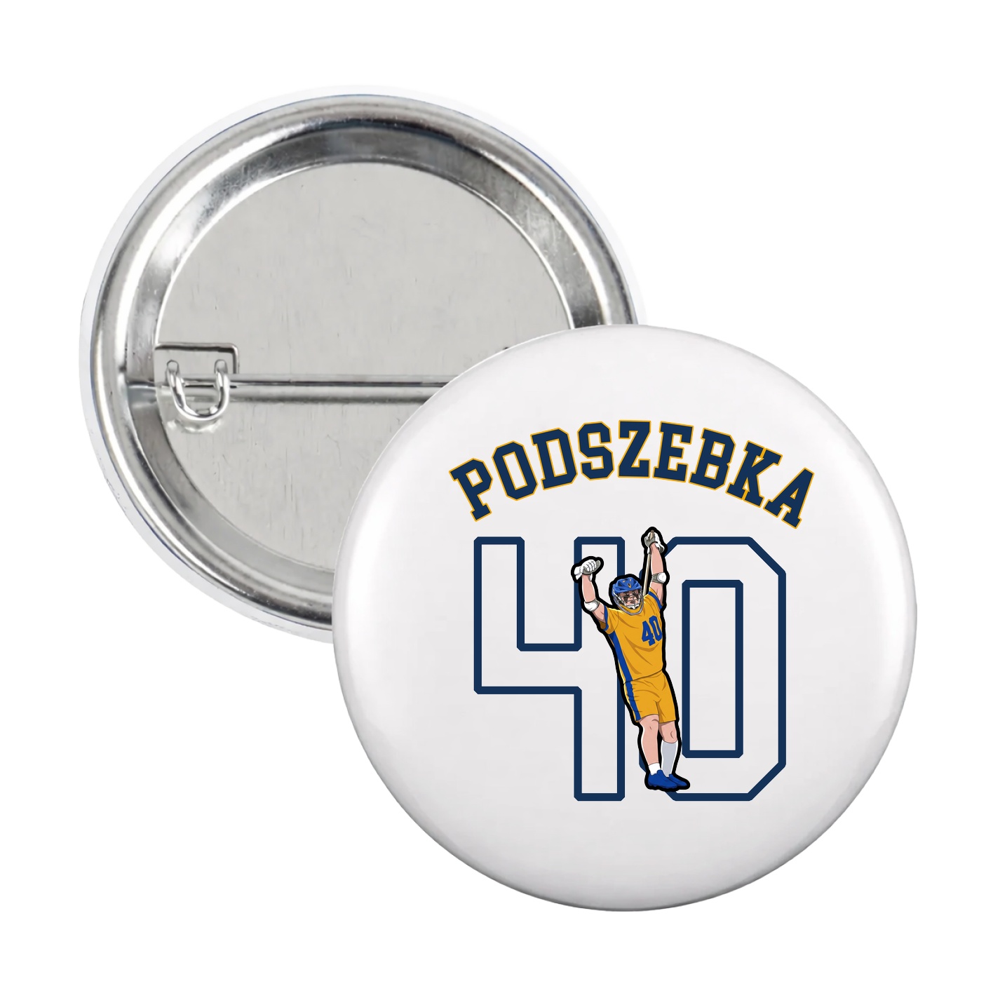Game Day Button — Shirsey Arch in White