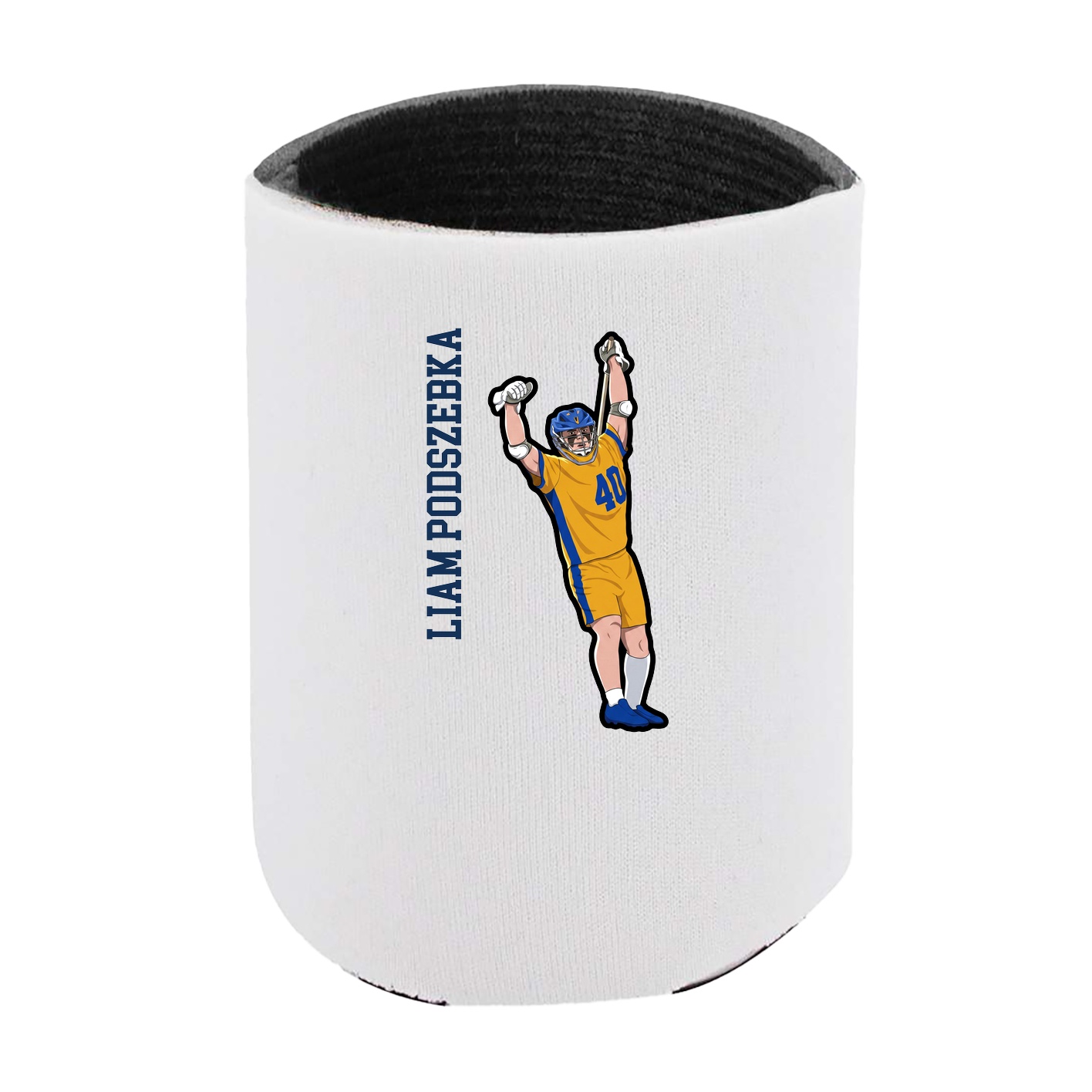 Can Holder — Name Vertical in White