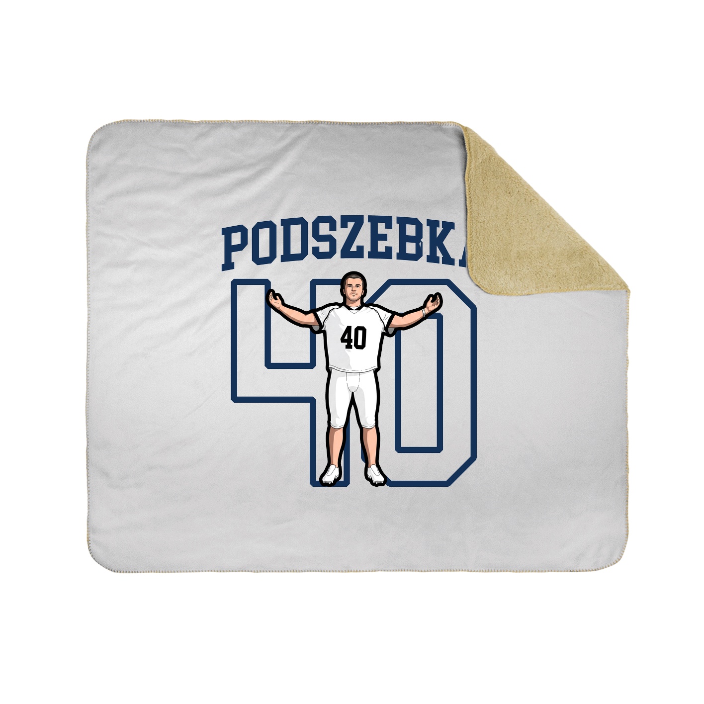 50x60 Sherpa Lined Throw Blanket
