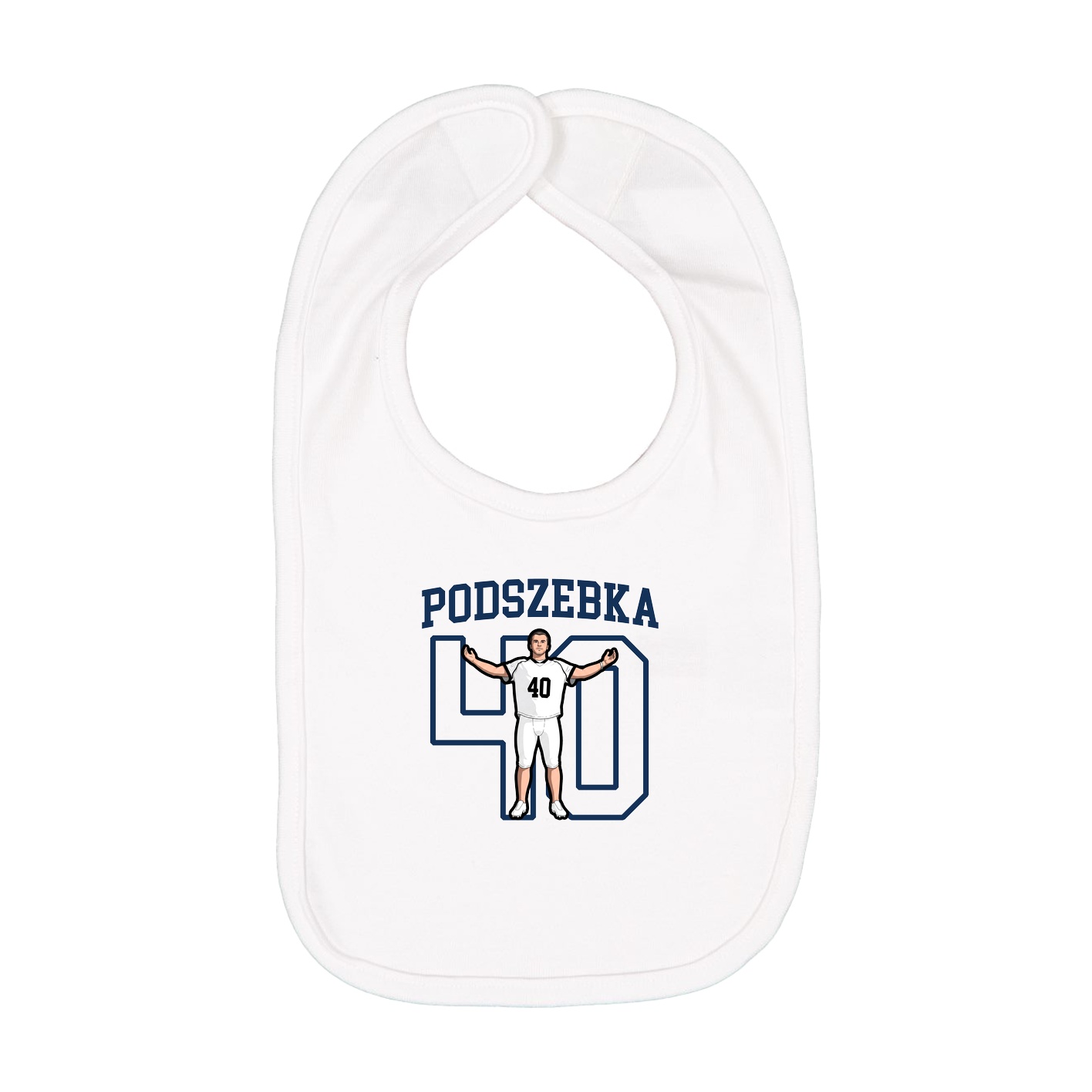 Infant Bib — Shirsey in White