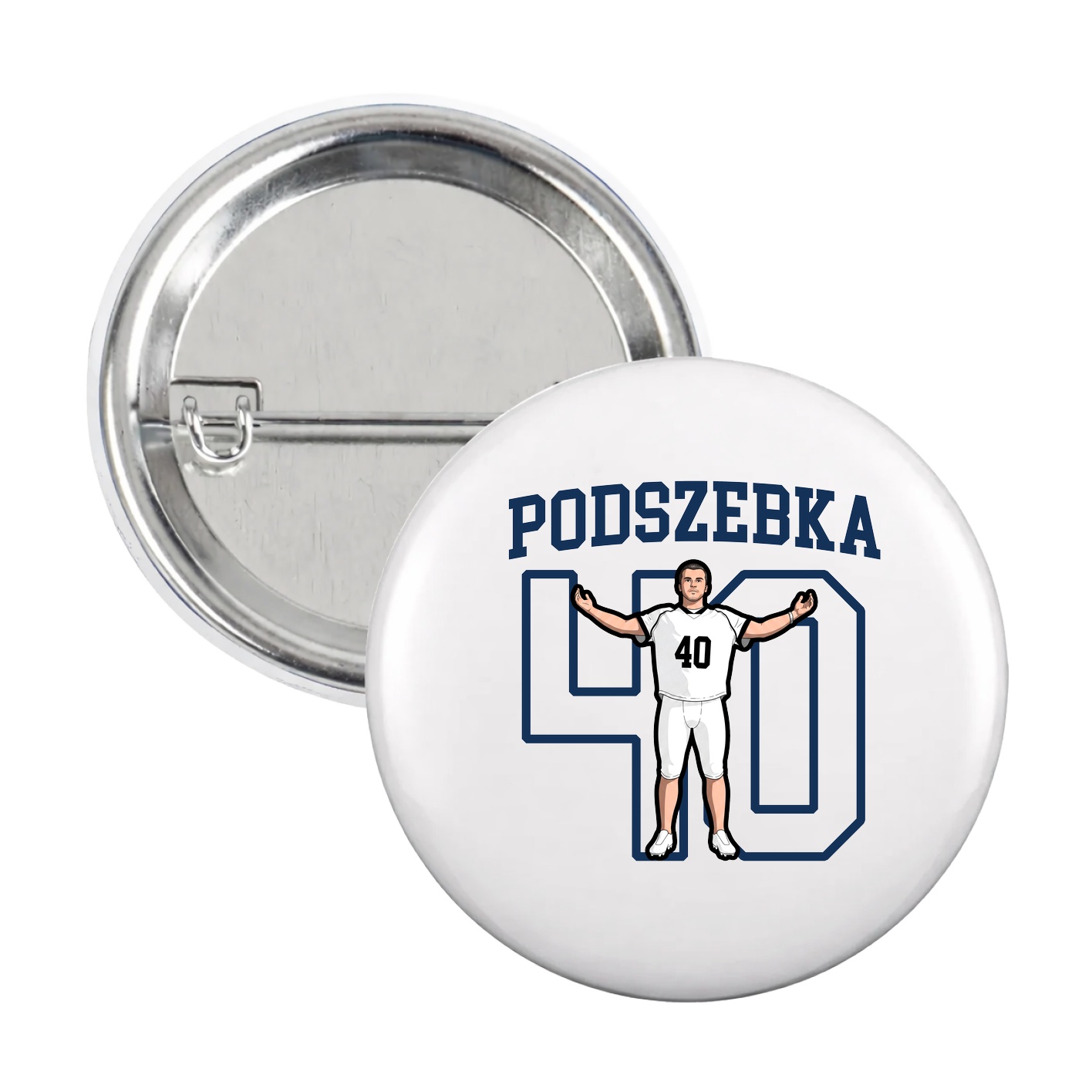 Game Day Button — Shirsey in White