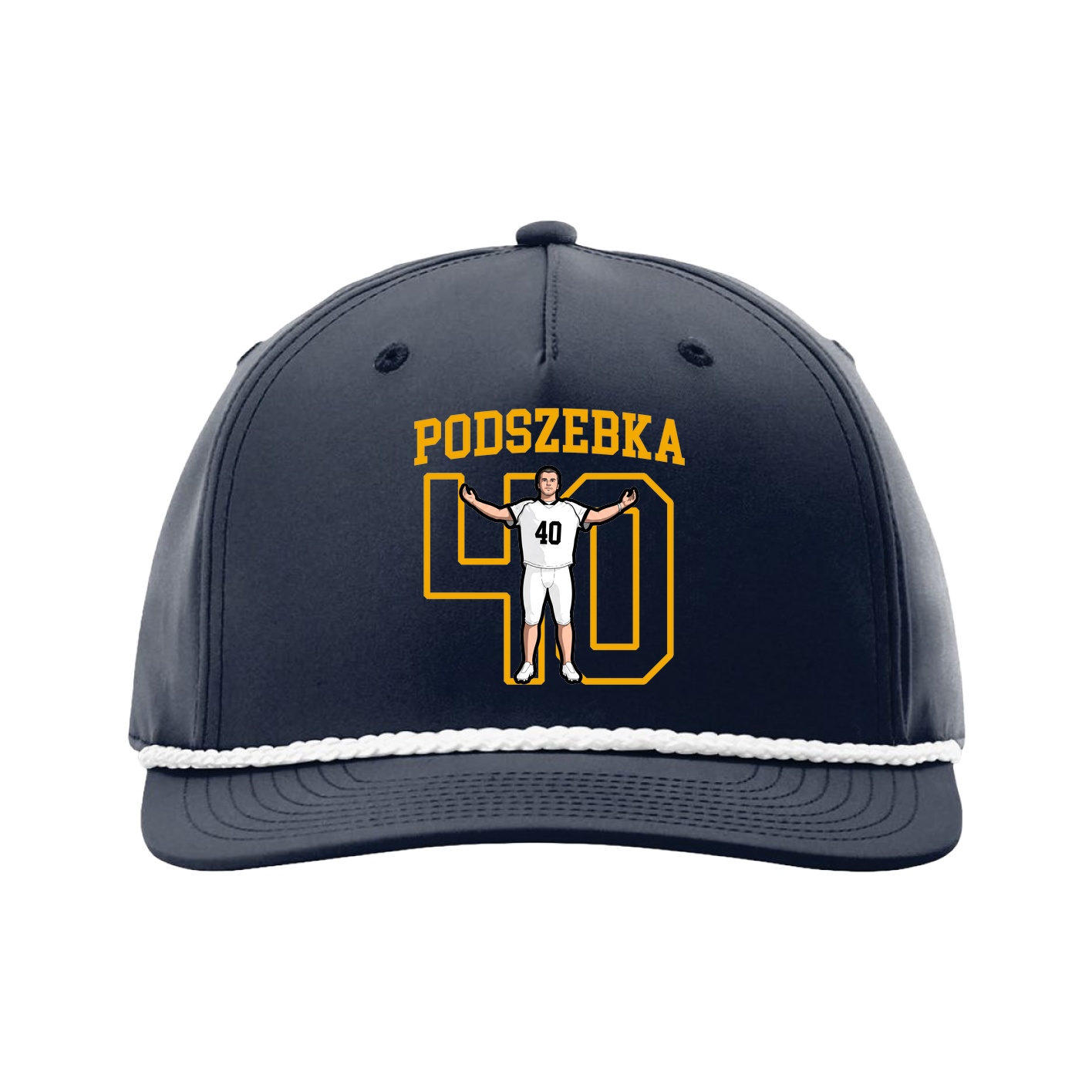 Five-Panel Classic Rope Cap — Shirsey in Navy
