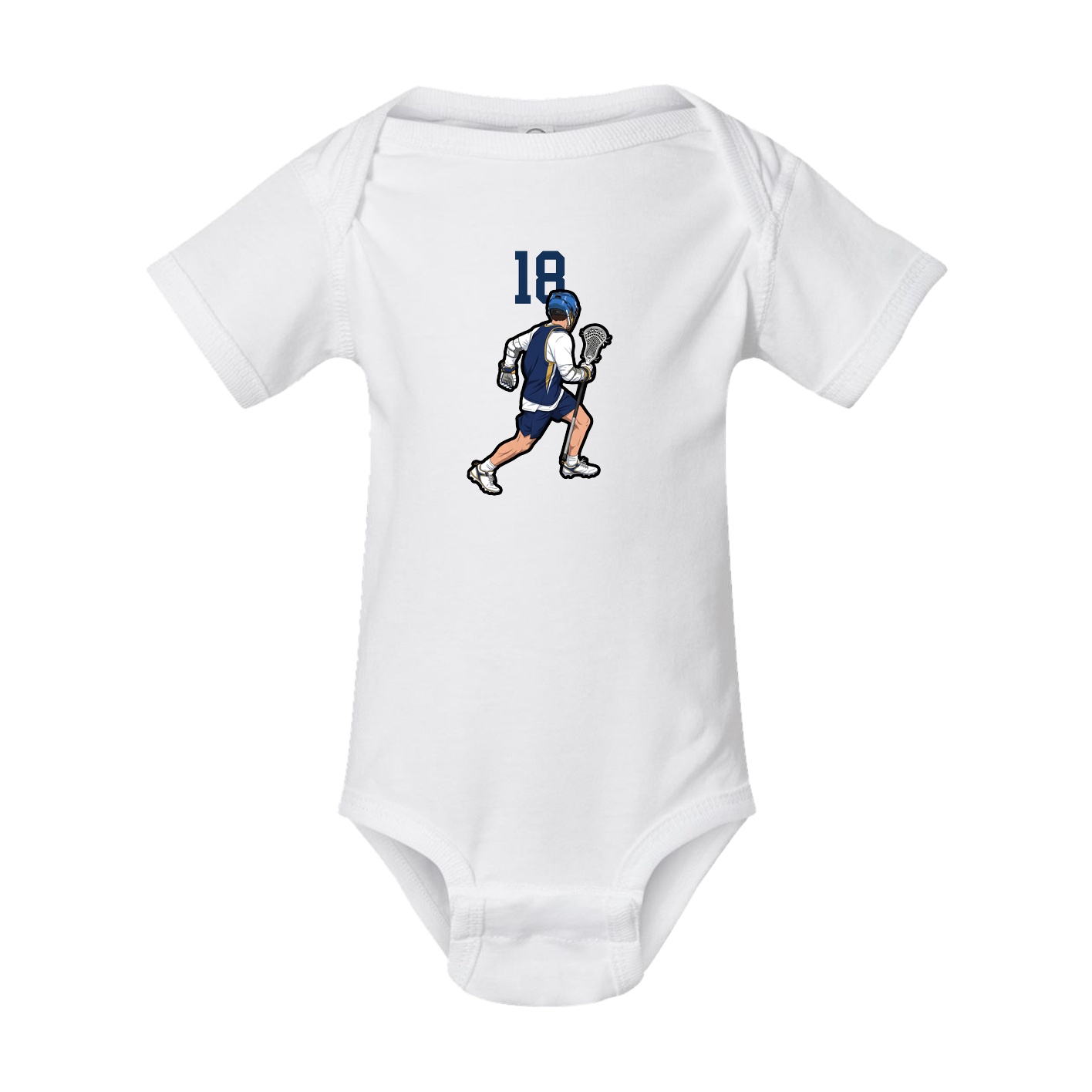 Baby Onesie — Number Top in White