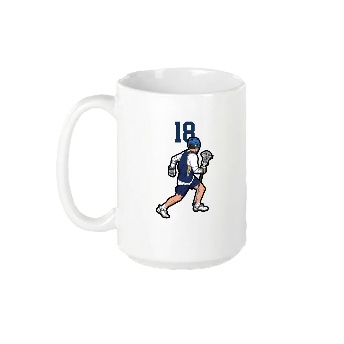 15oz Coffee Mug — Number Top in White