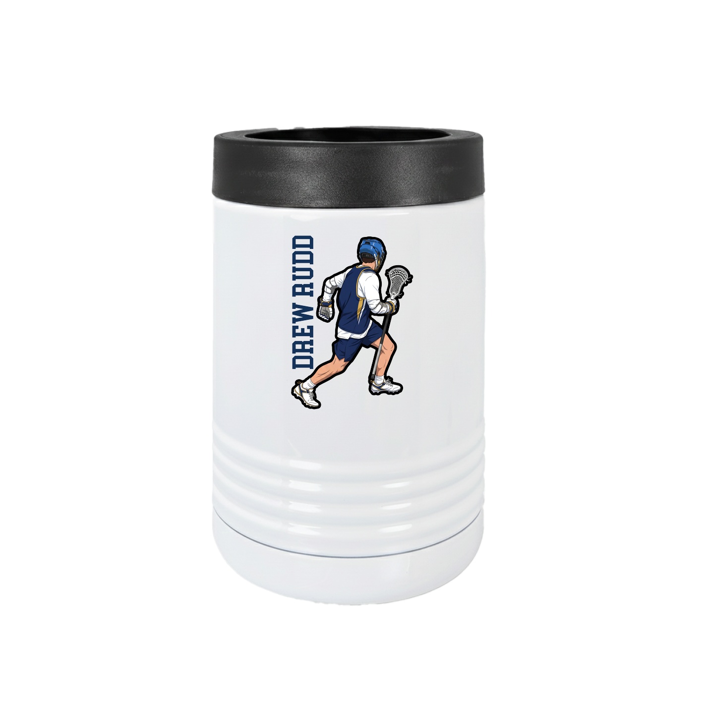 Beverage Holder — Name Vertical in White