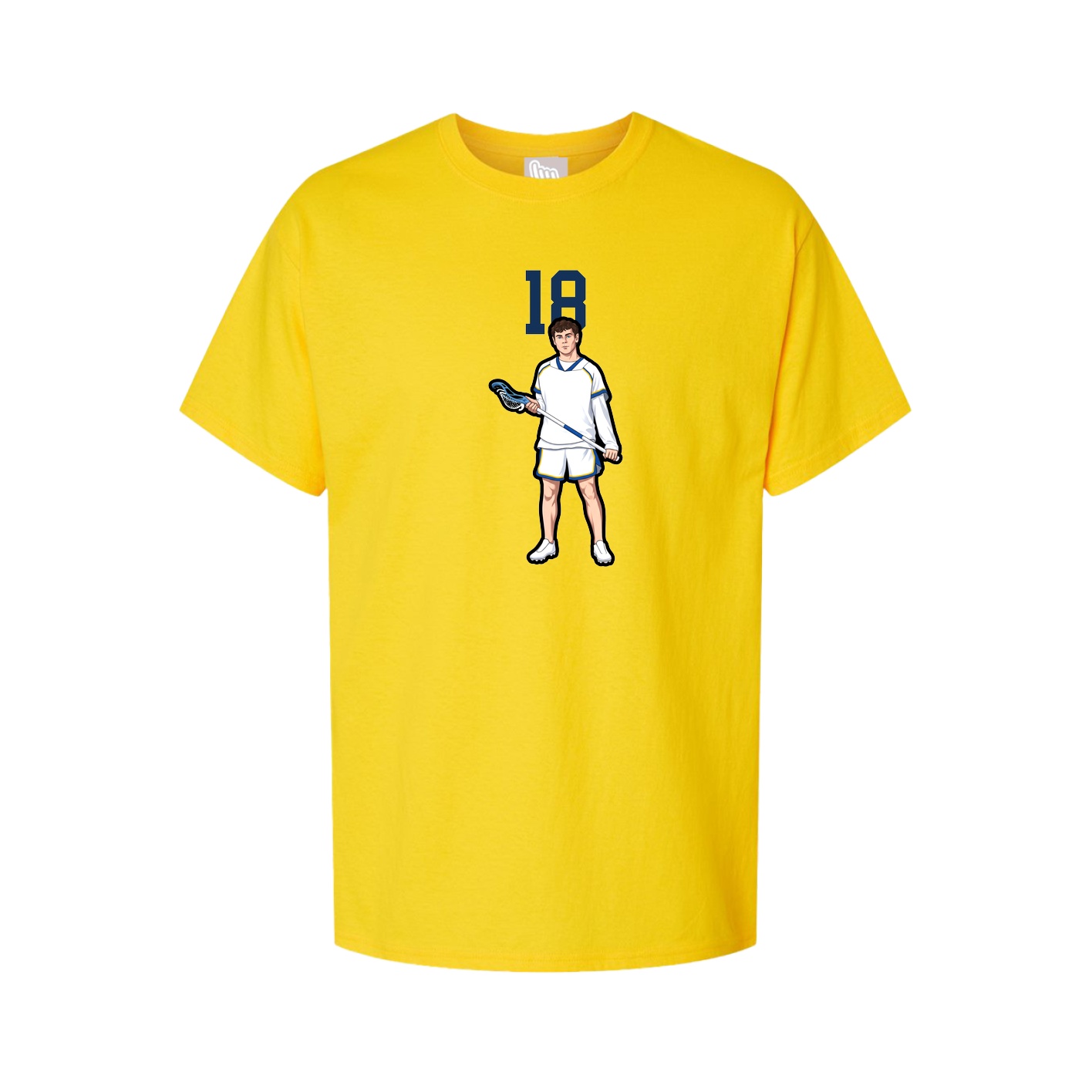 Youth Tee — Number Top in Gold