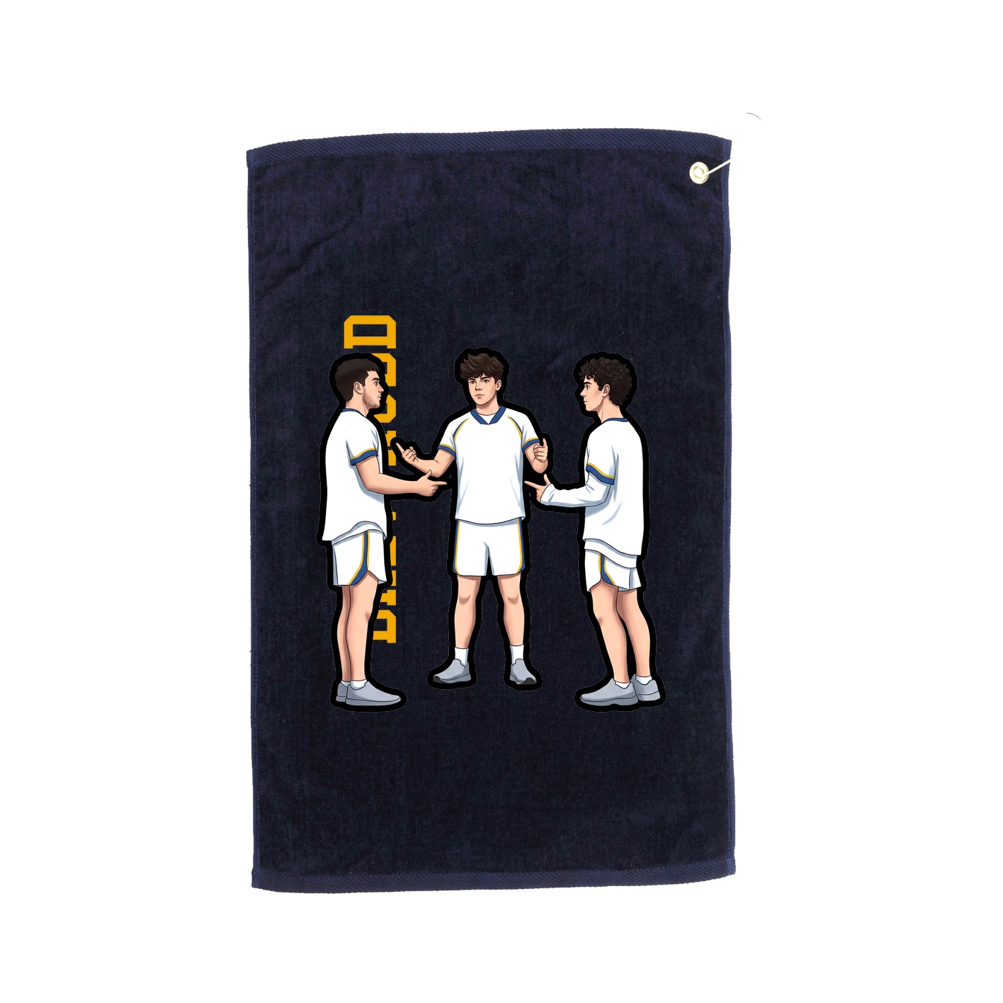 Golf Towel — Name Vertical in Navy