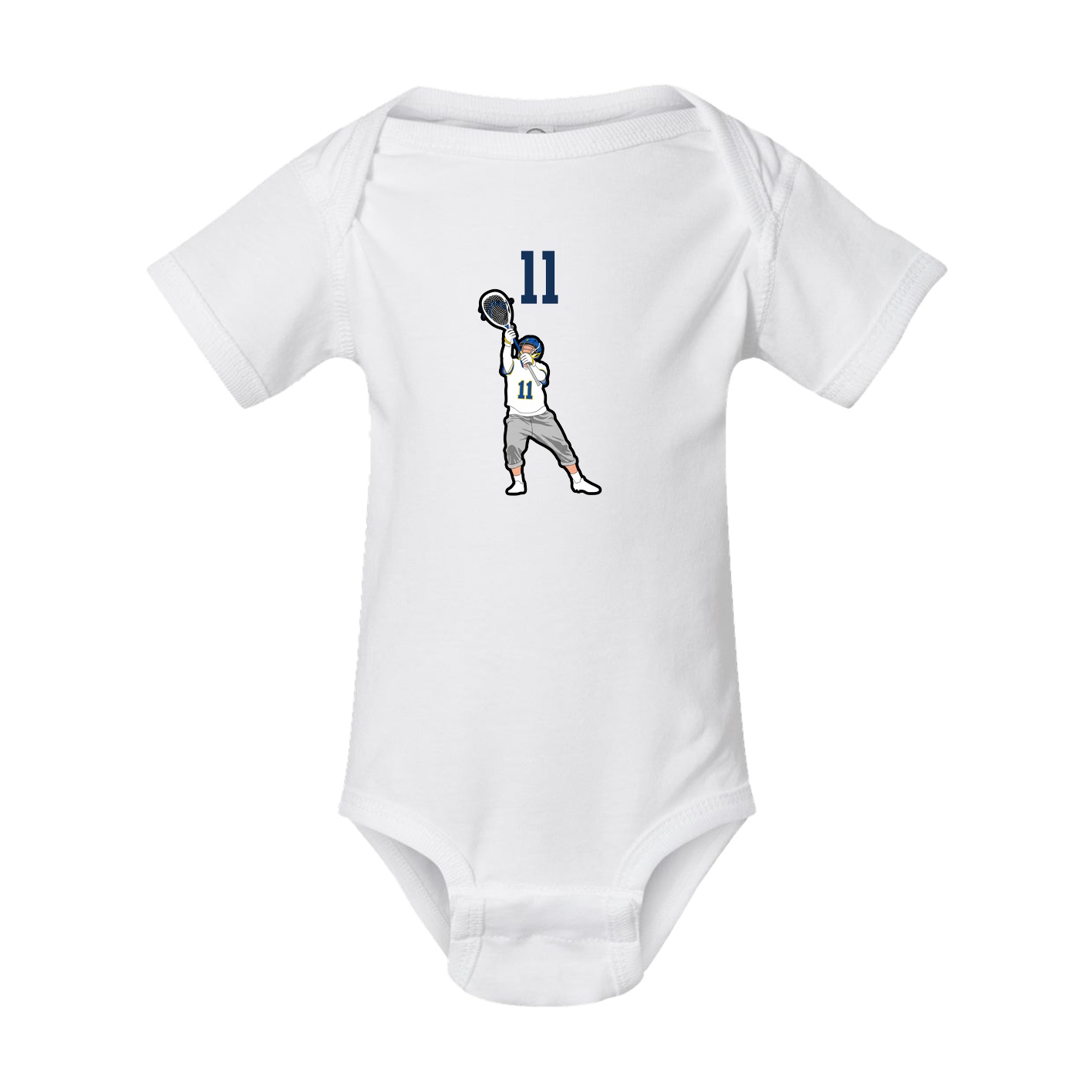 Baby Onesie — Number Top in White