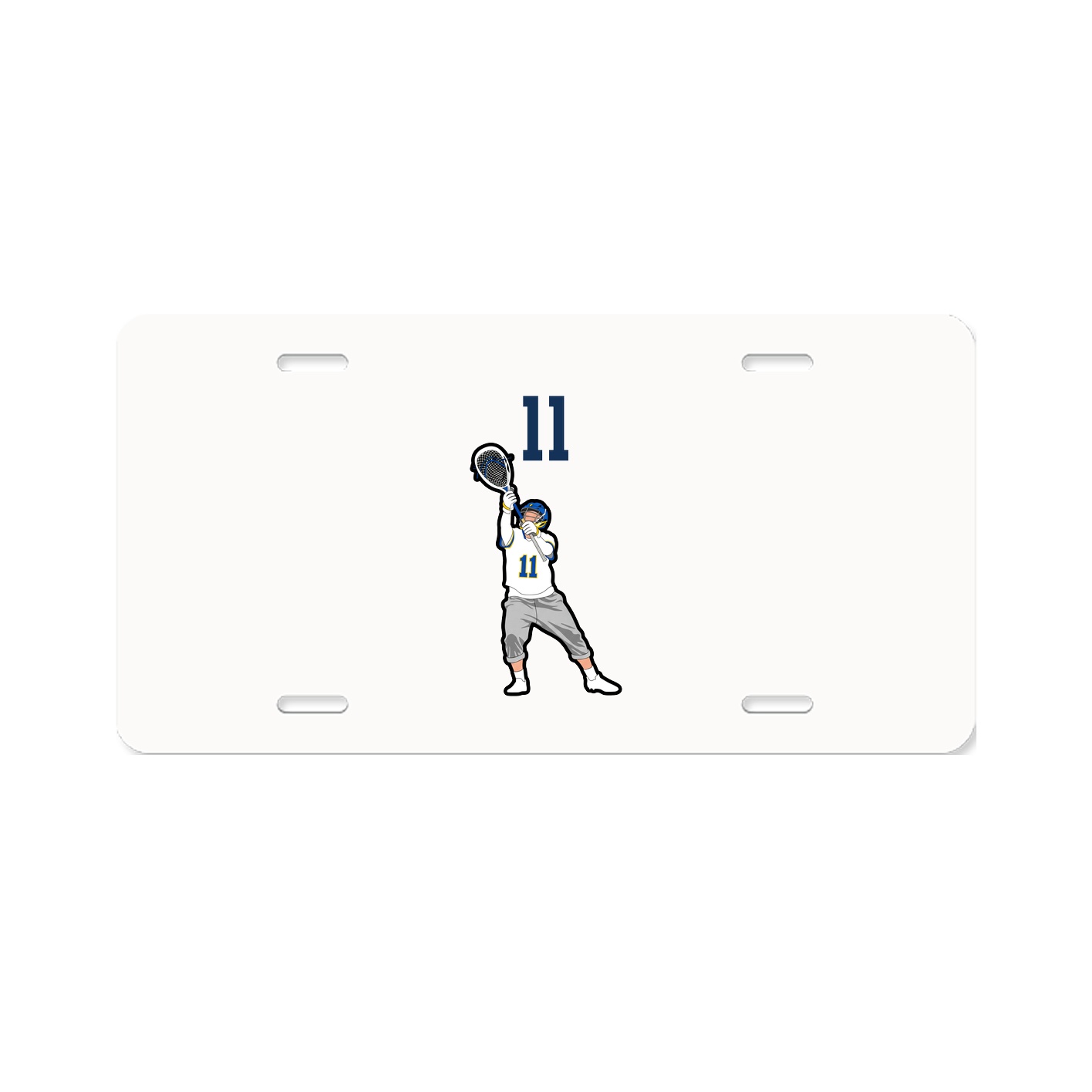 License Plate — Number Top in Classic