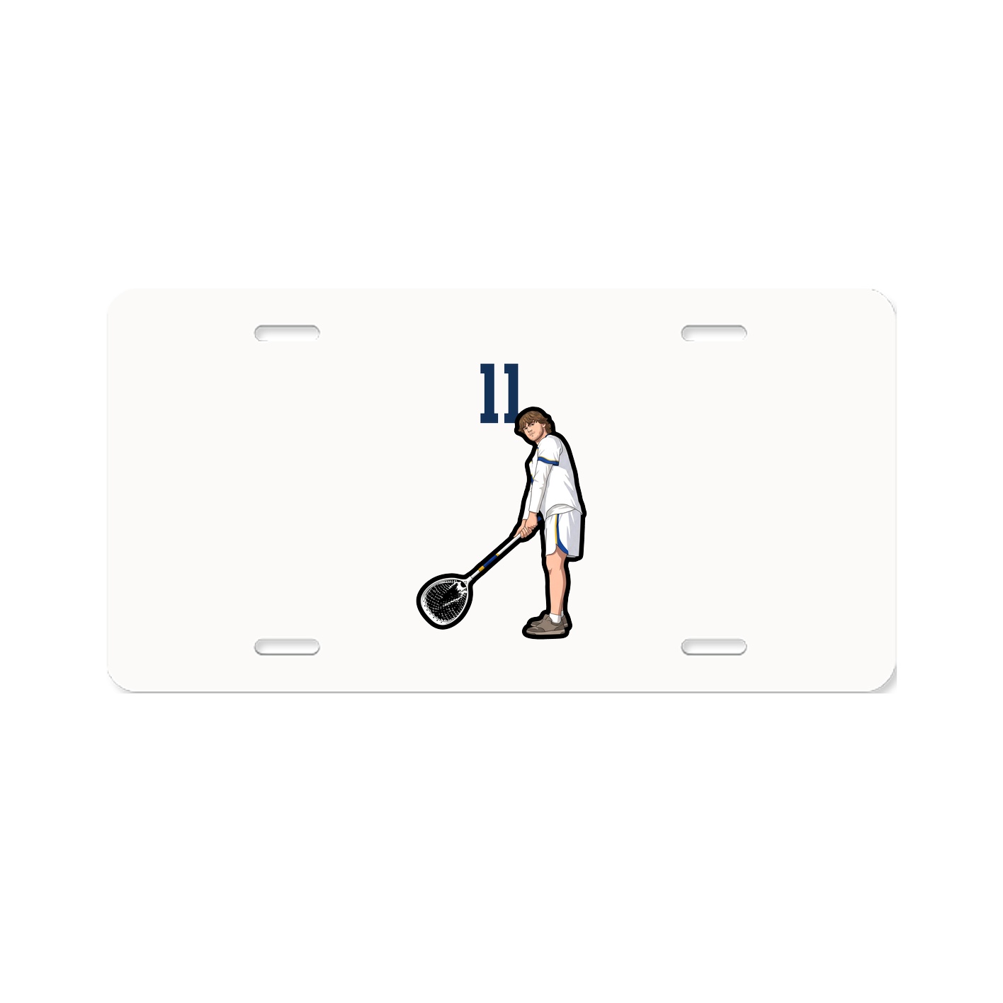 License Plate — Number Top in Classic