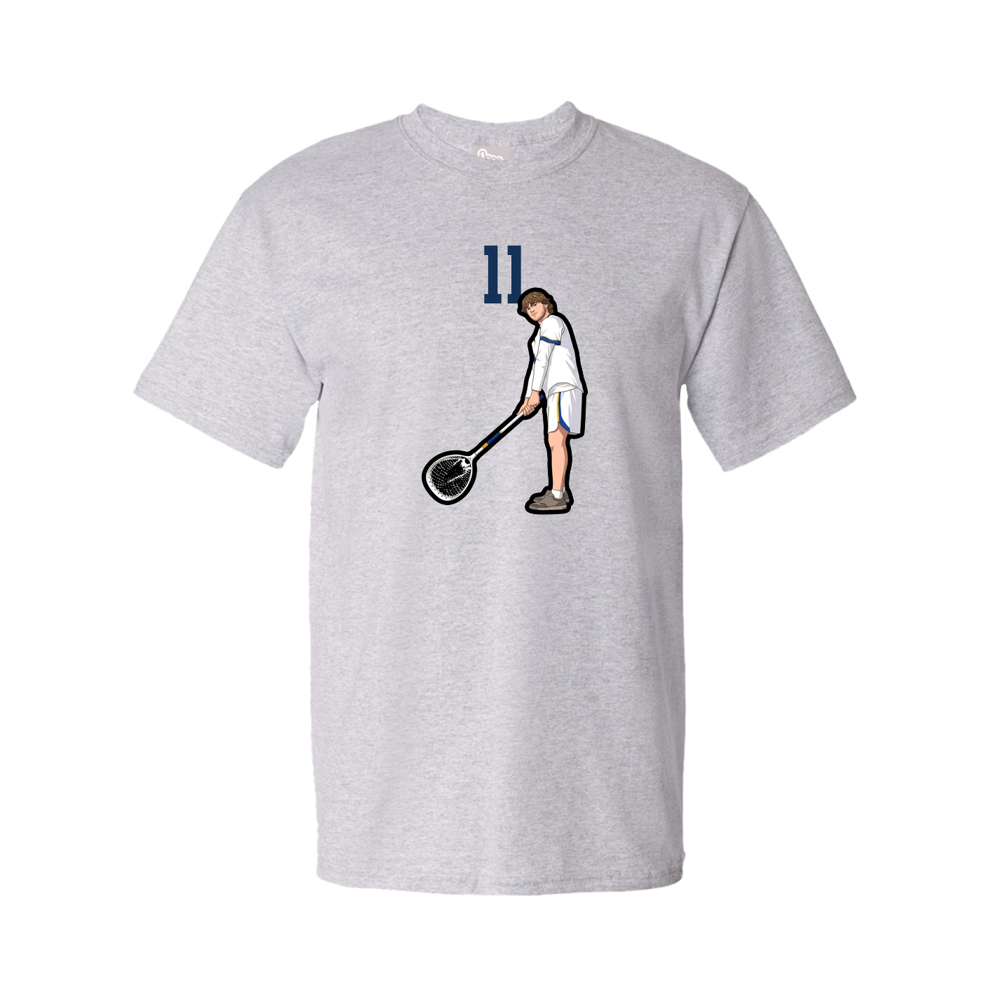 Youth Tee — Number Top in Grey