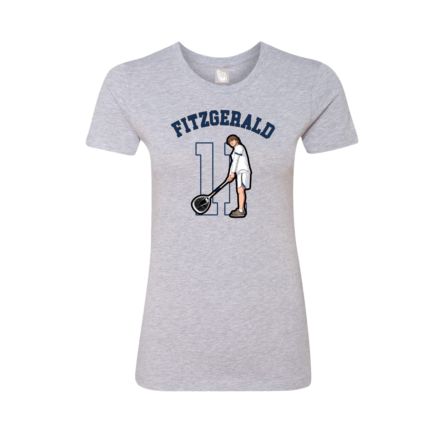 Fitted Women's Tee — Shirsey Arch in Grey