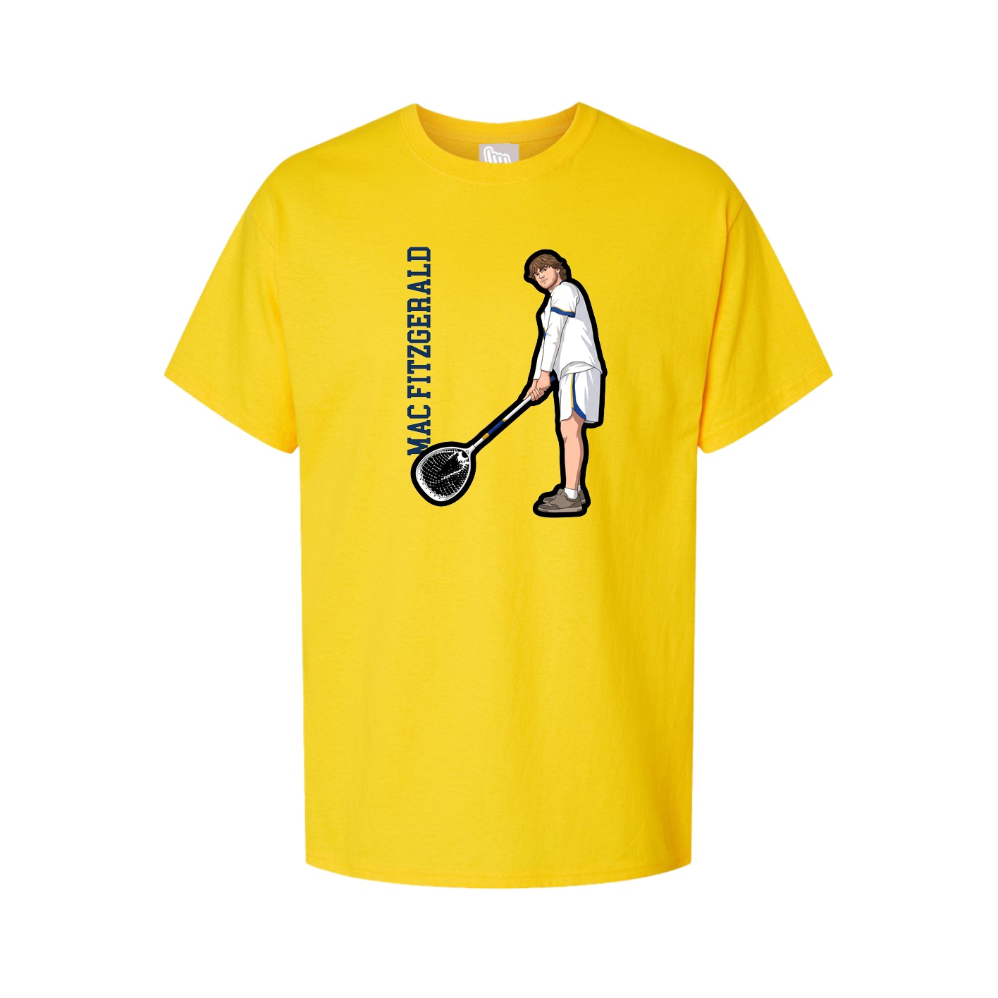 Youth Tee — Name Vertical in Gold