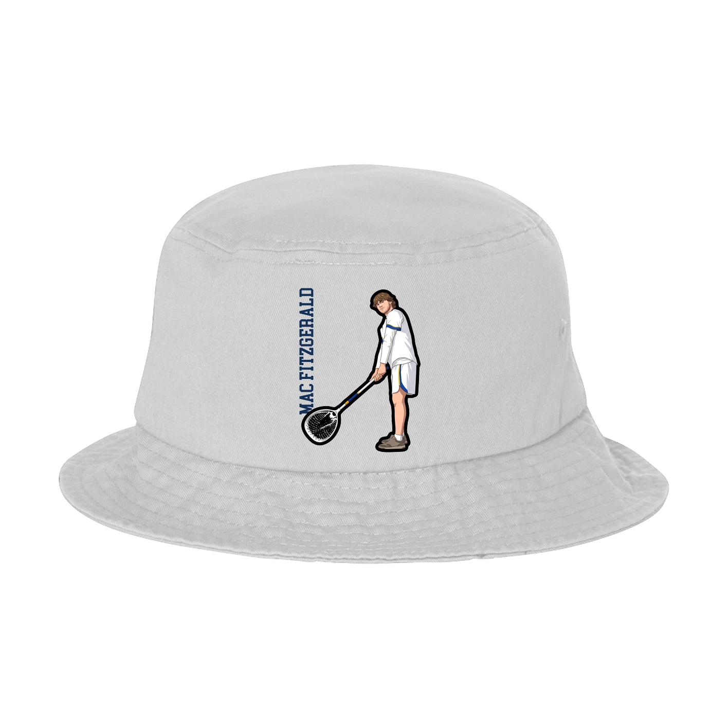 Bucket Cap — Name Vertical in White