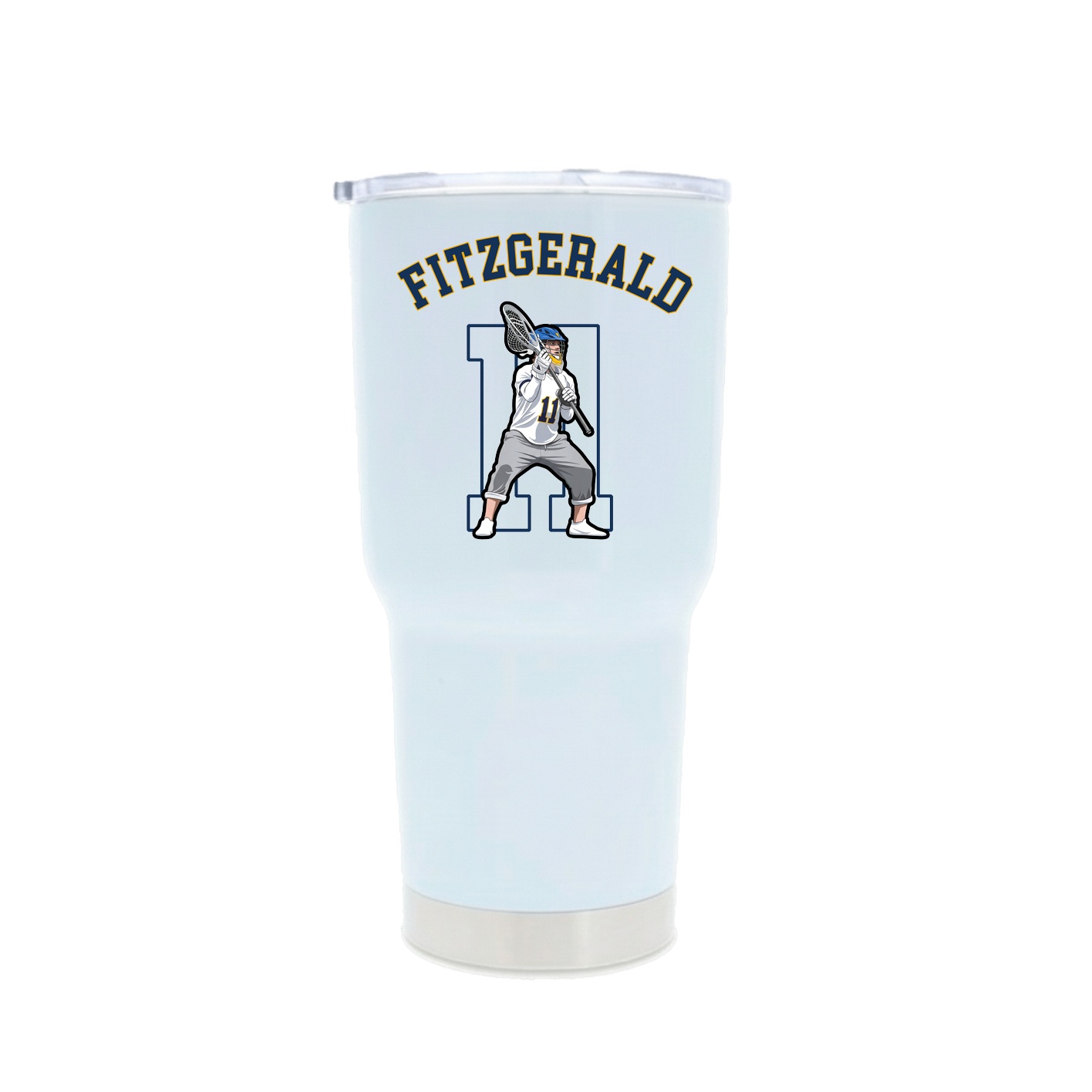 30oz Stainless Steel Tumbler — Shirsey Arch in White