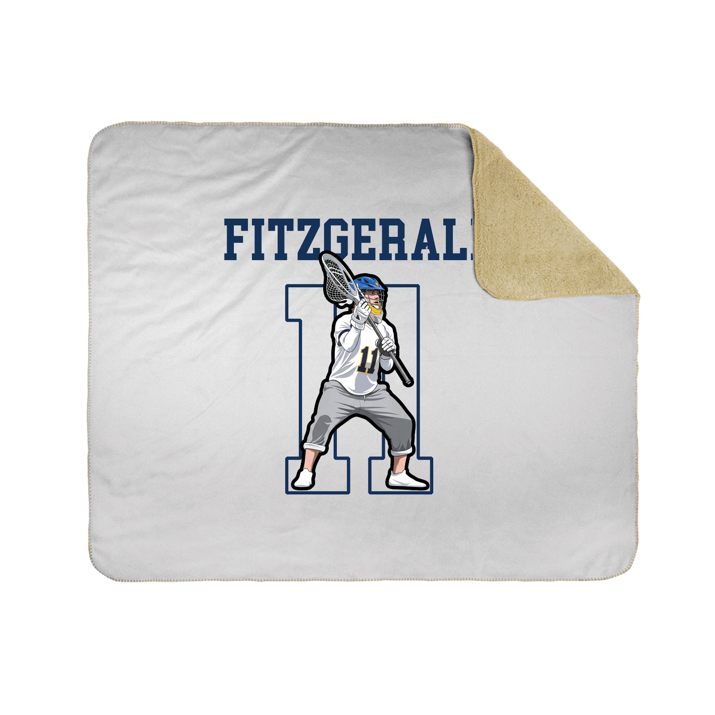 50x60 Sherpa Lined Throw Blanket