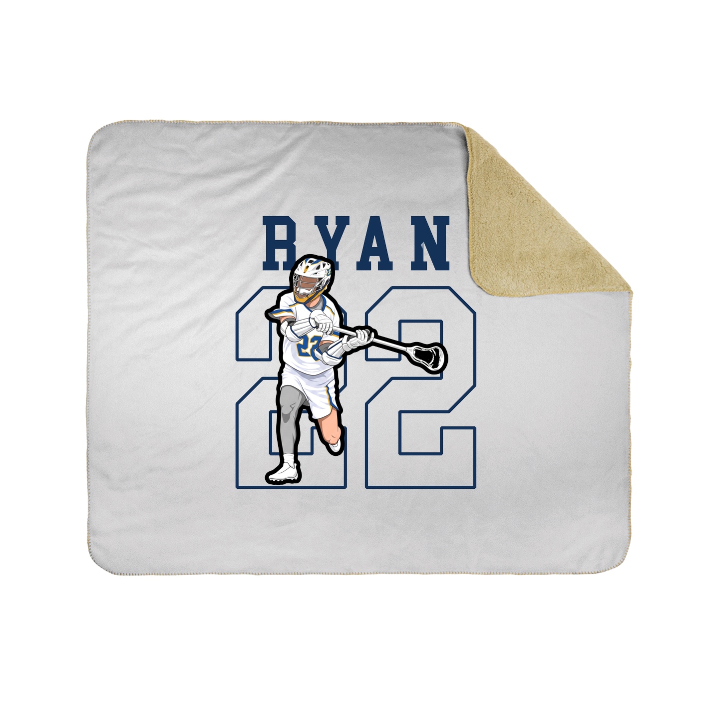 50x60 Sherpa Lined Throw Blanket