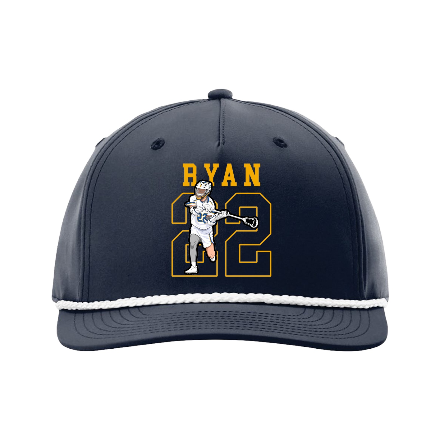 Five-Panel Classic Rope Cap — Shirsey in Navy