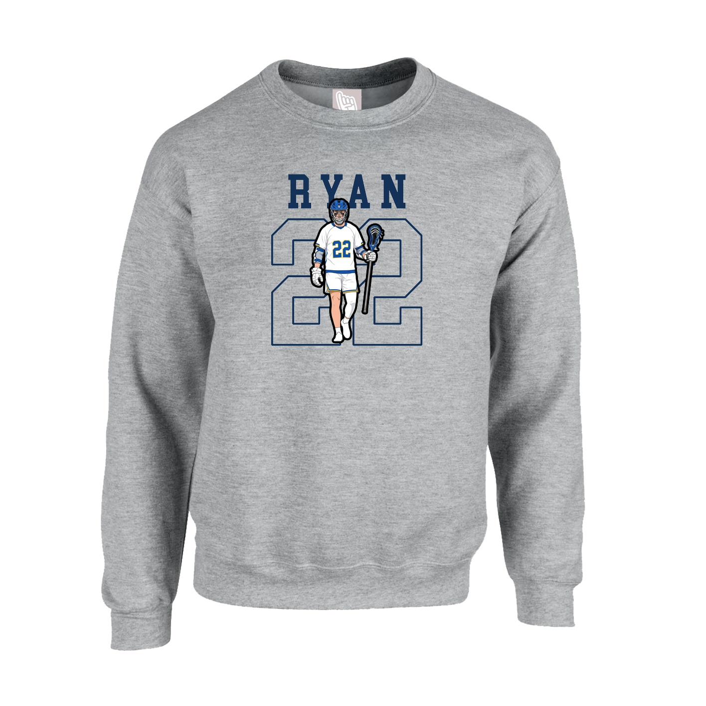 Fleece Crew — Shirsey in Grey