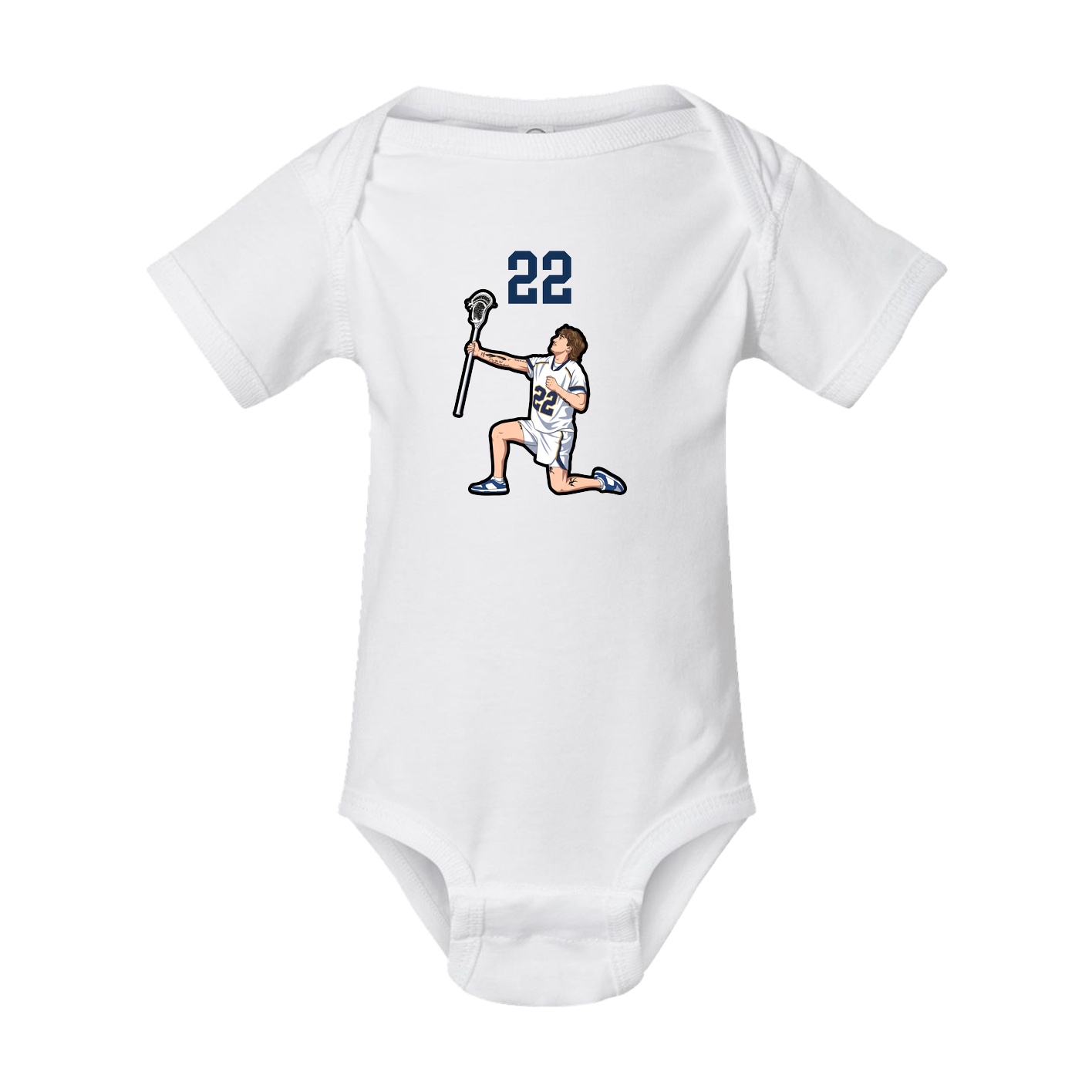 Baby Onesie — Number Top in White