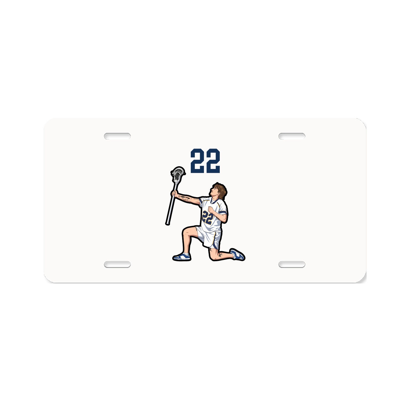 License Plate — Number Top in Classic