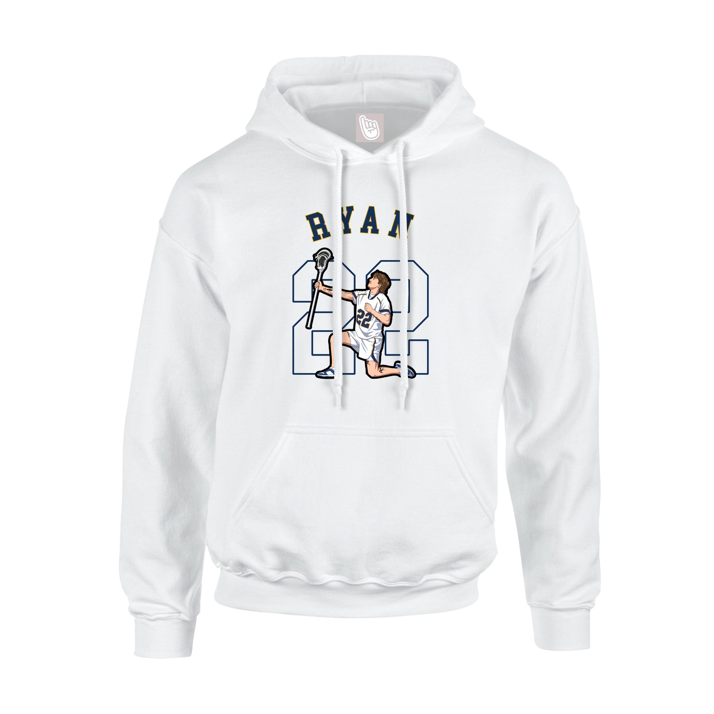 Youth Hoodie — Shirsey Arch in White
