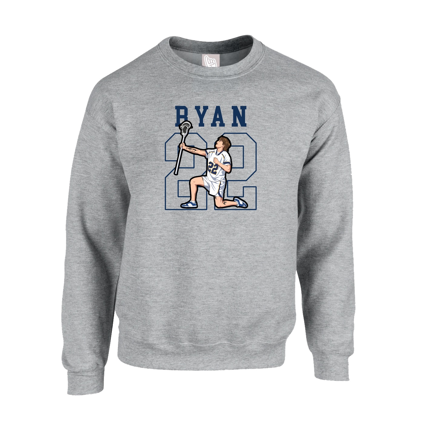 Fleece Crew — Shirsey in Grey