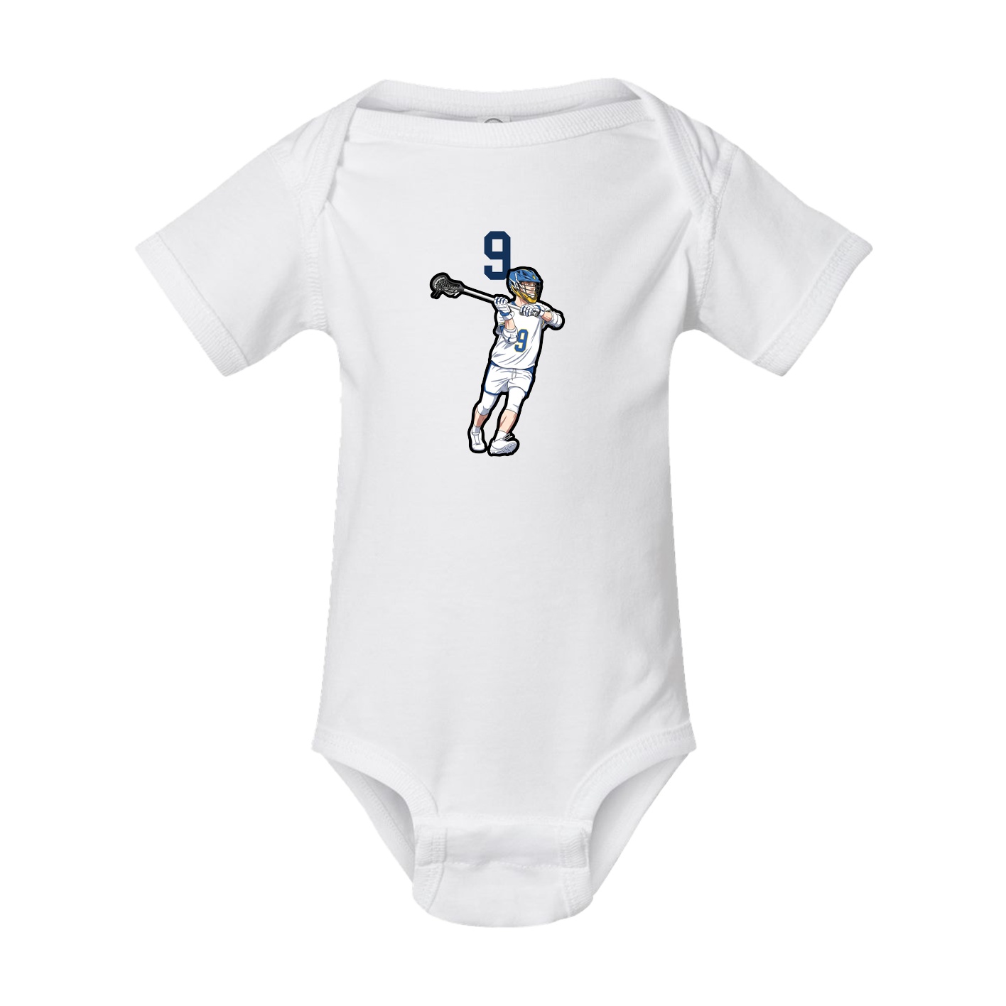 Baby Onesie — Number Top in White