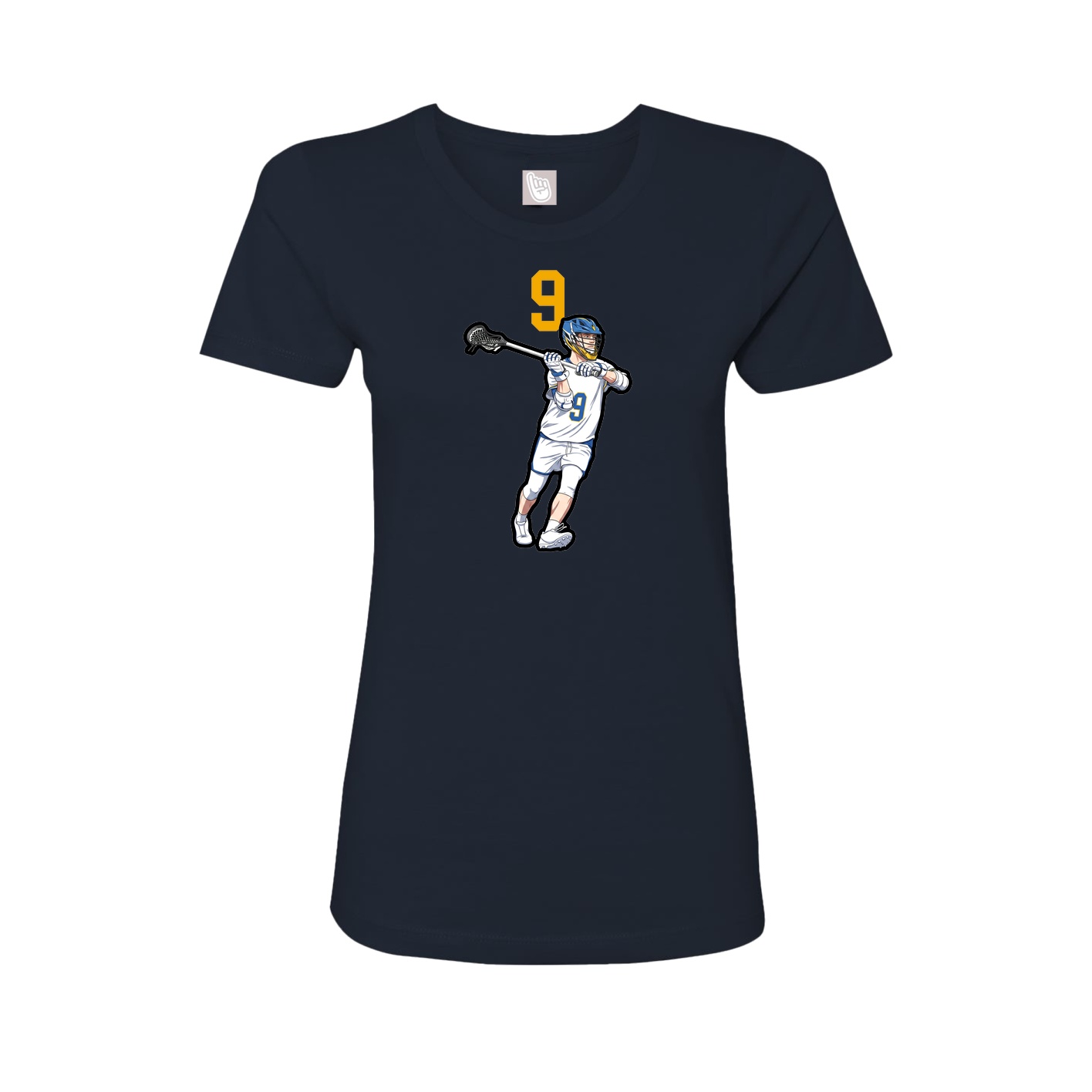 Womens Tee — Number Top in Navy