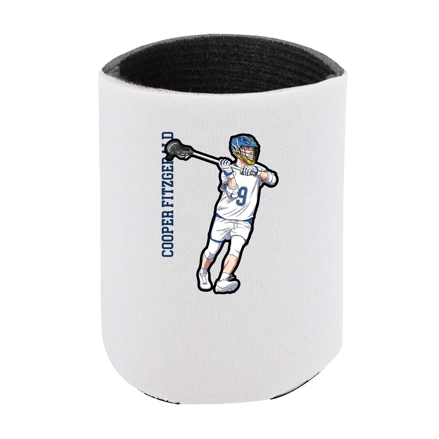 Can Holder — Name Vertical in White