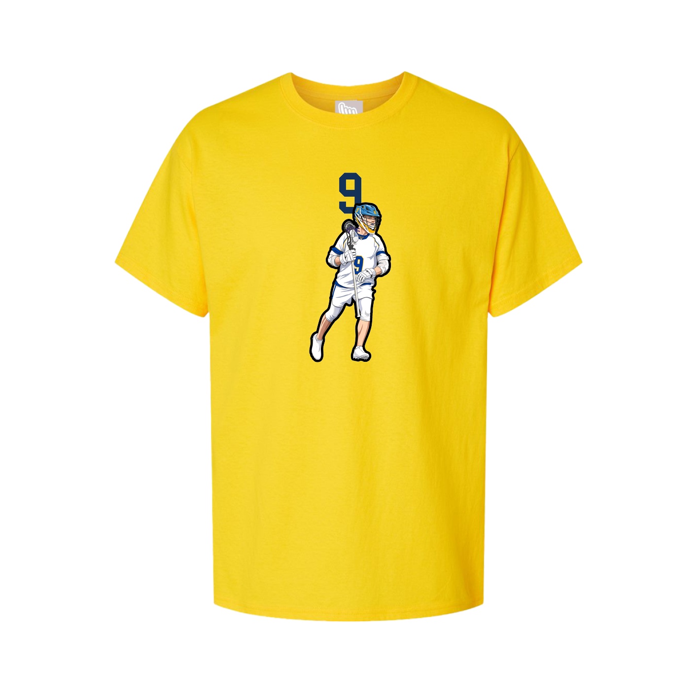 Youth Tee — Number Top in Gold