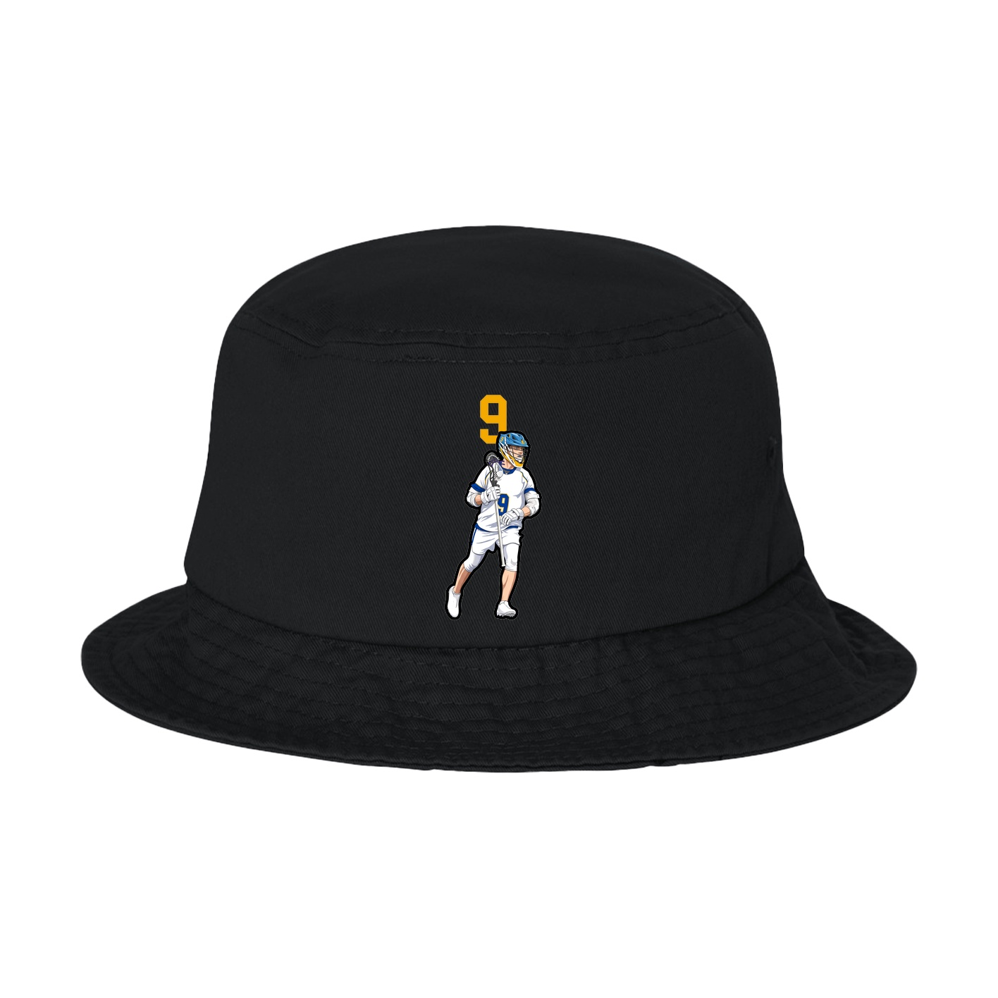 Bucket Cap — Number Top in Black