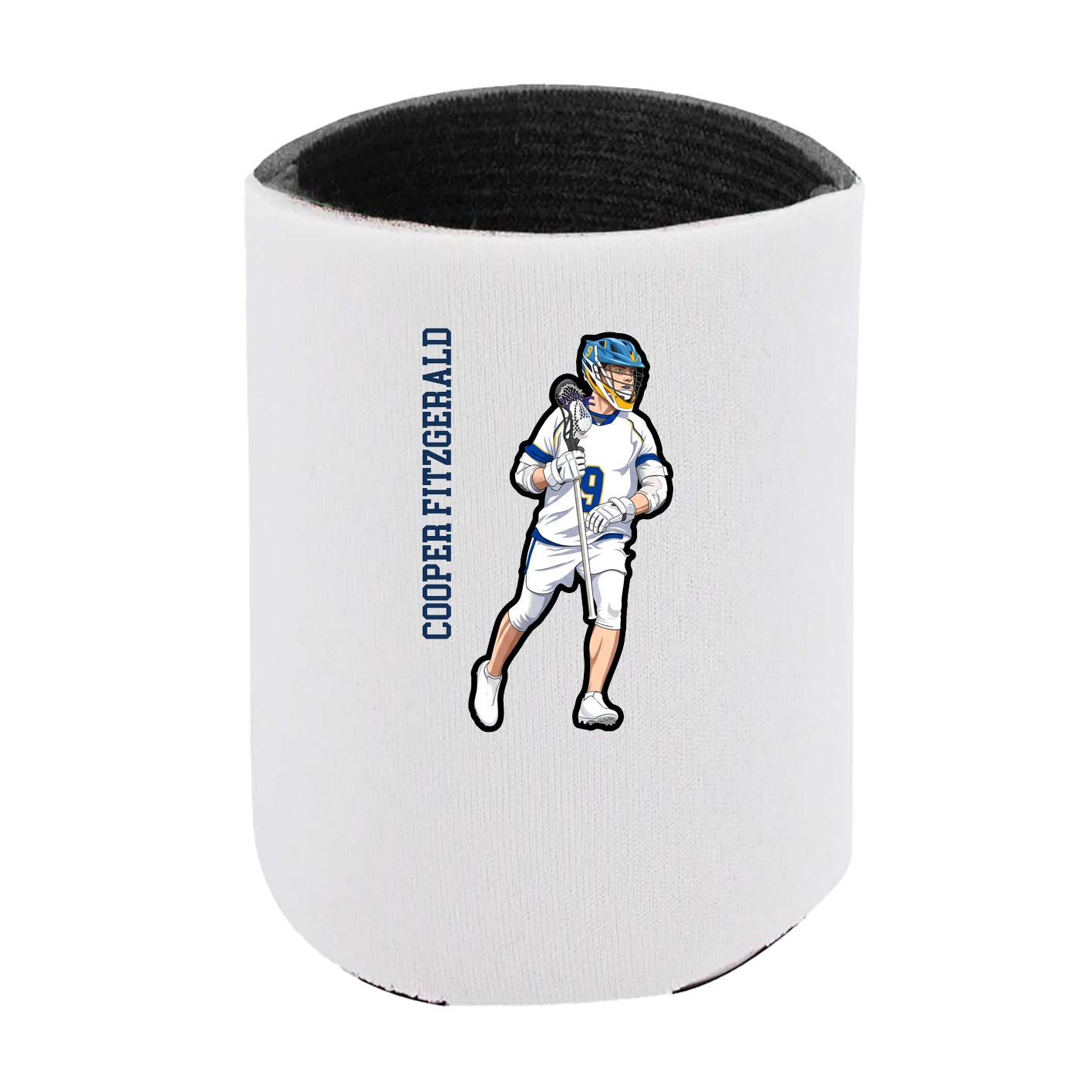 Can Holder — Name Vertical in White