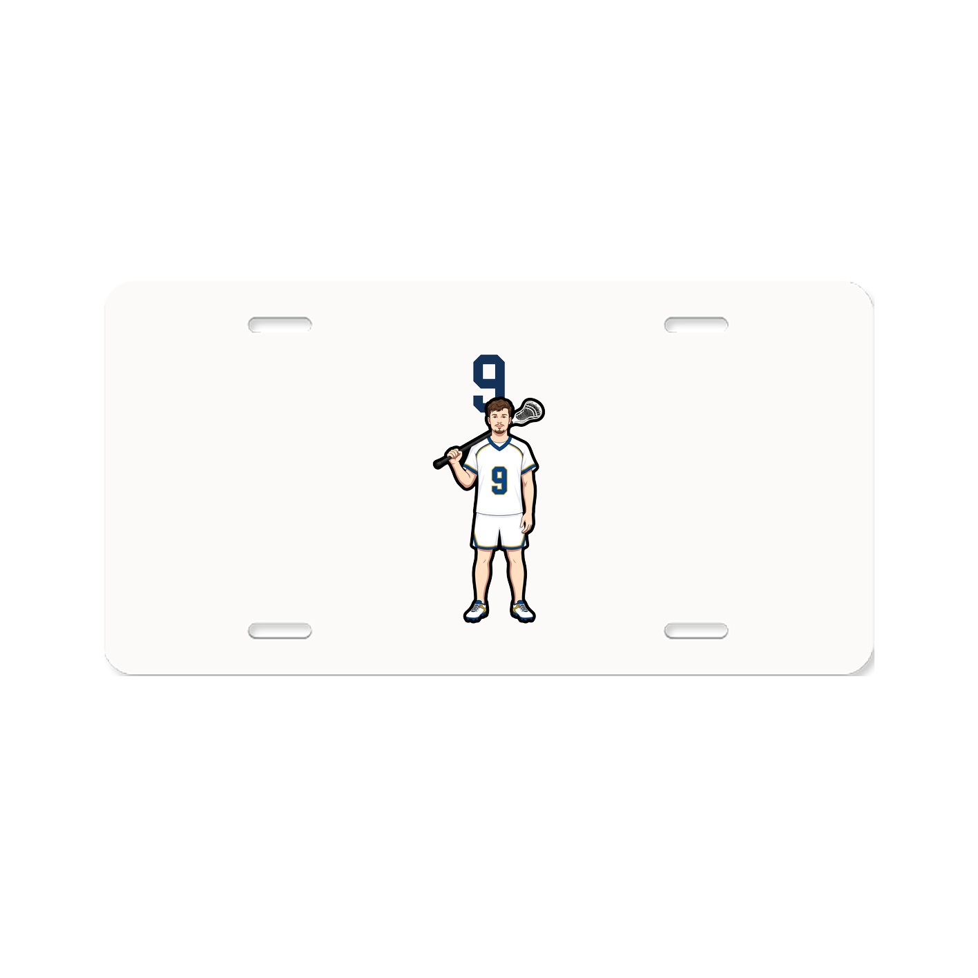 License Plate — Number Top in Classic