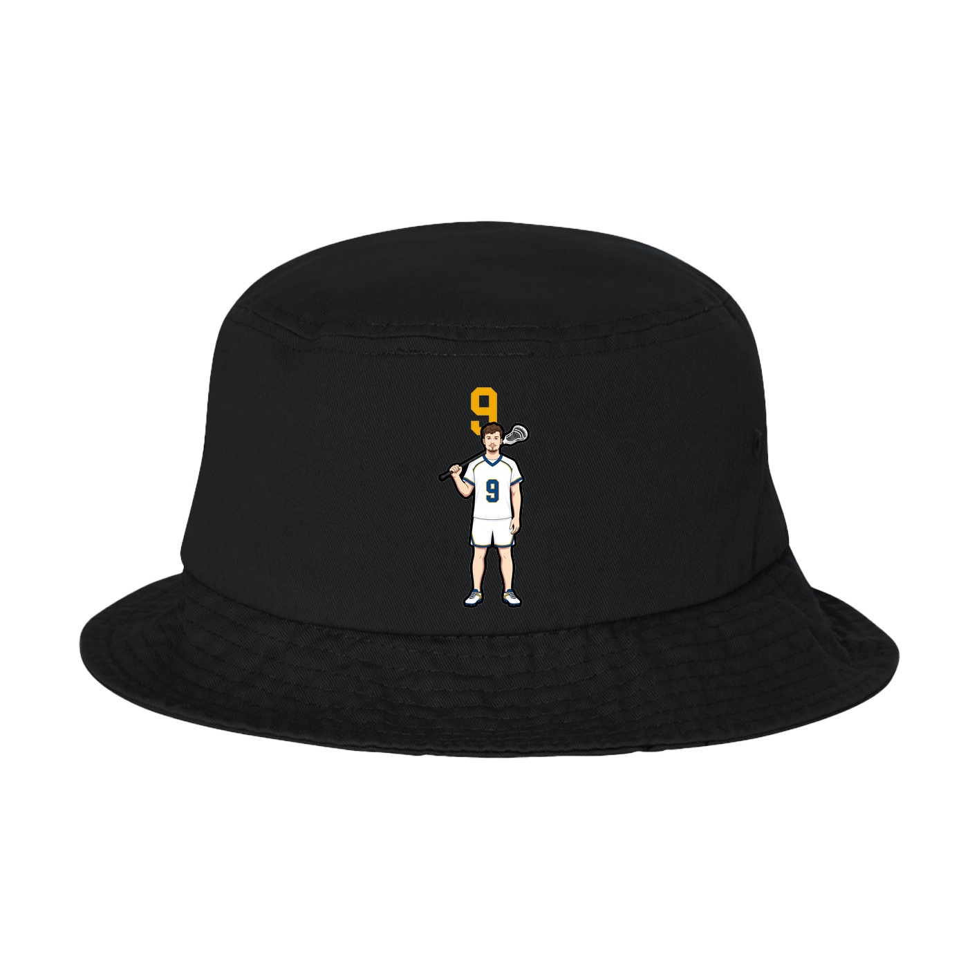 Bucket Cap — Number Top in Black