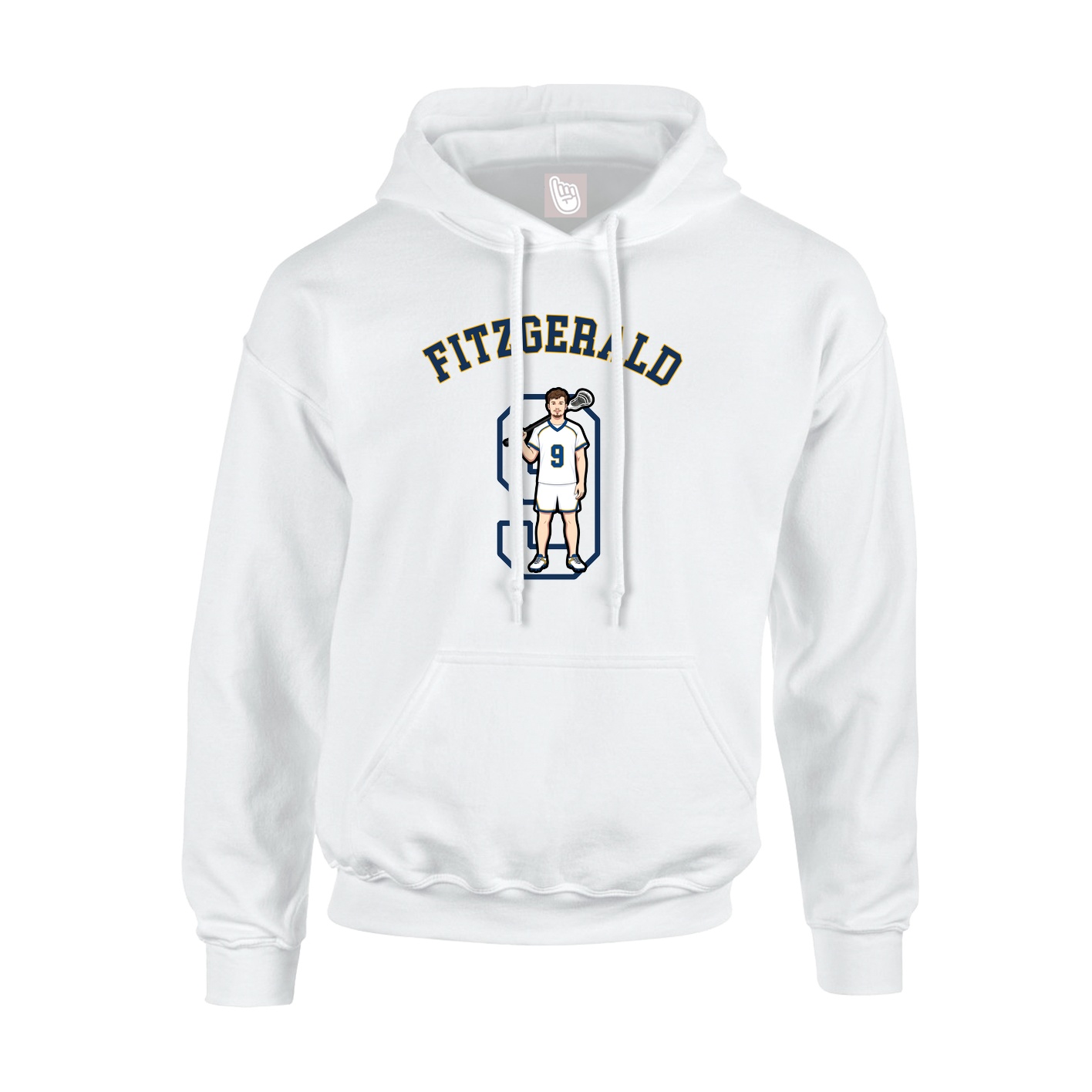 Youth Hoodie — Shirsey Arch in White
