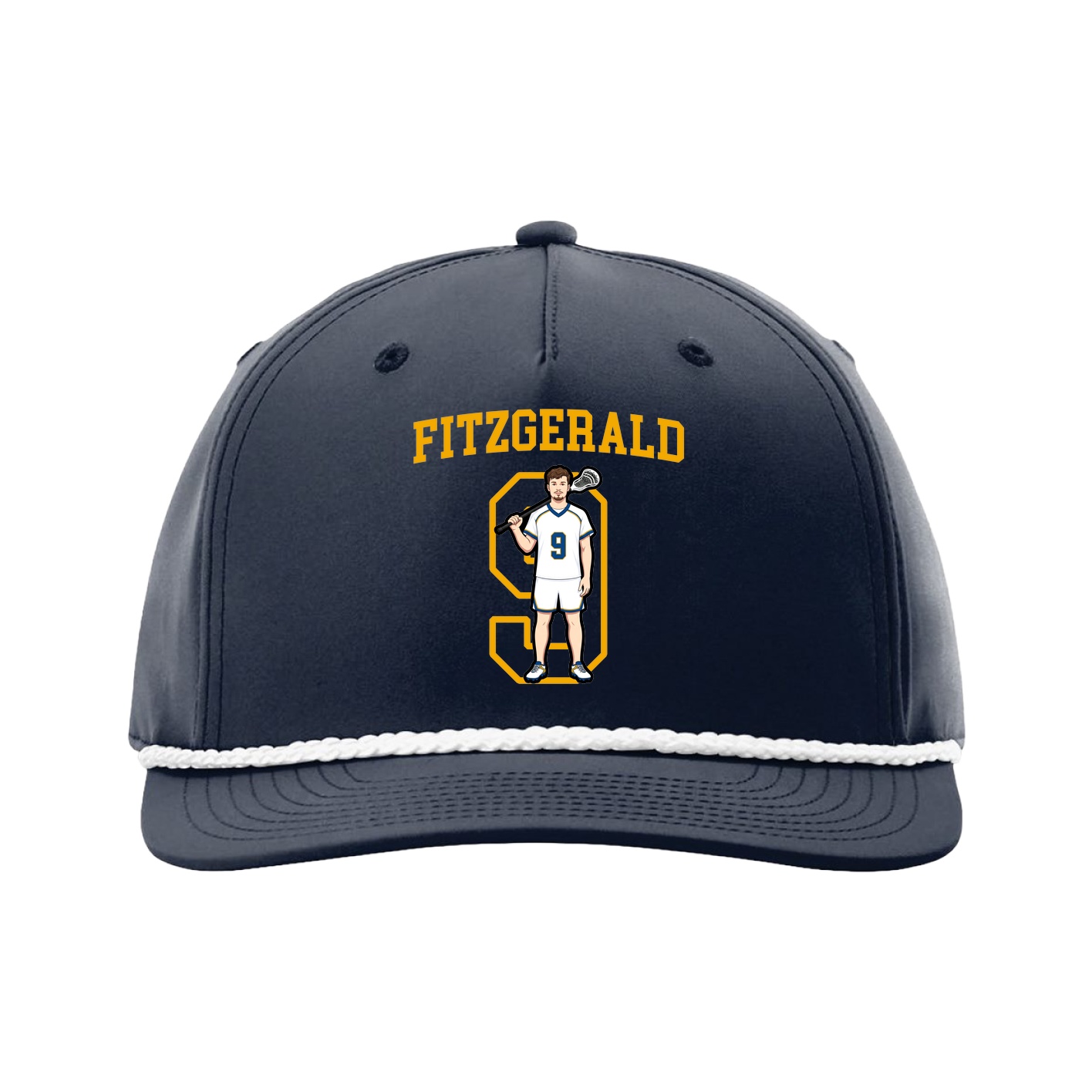 Five-Panel Classic Rope Cap — Shirsey in Navy