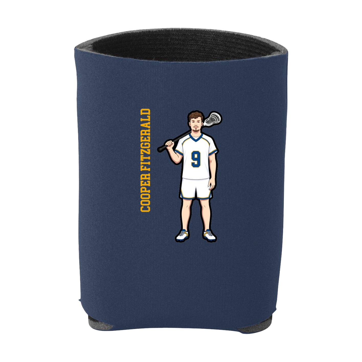 Can Holder — Name Vertical in Navy