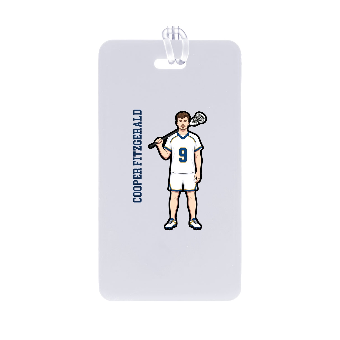 Bag Tag — Name Vertical in Classic